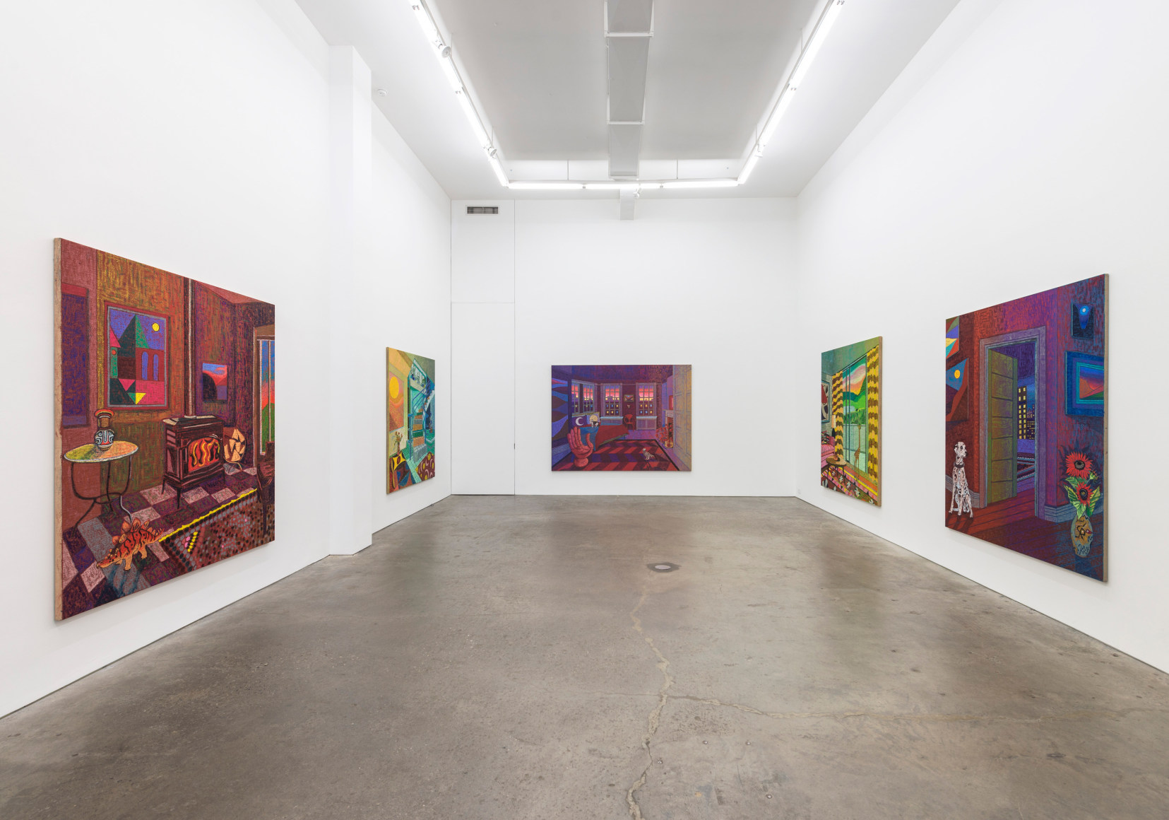 Installation view of Moon Salon, October 14 - November 13, 2021