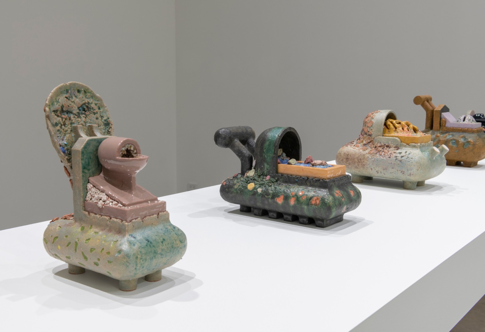 Installation view of Zachary Leener, Clock, go inside a stone, March 23 - April 22, 2023