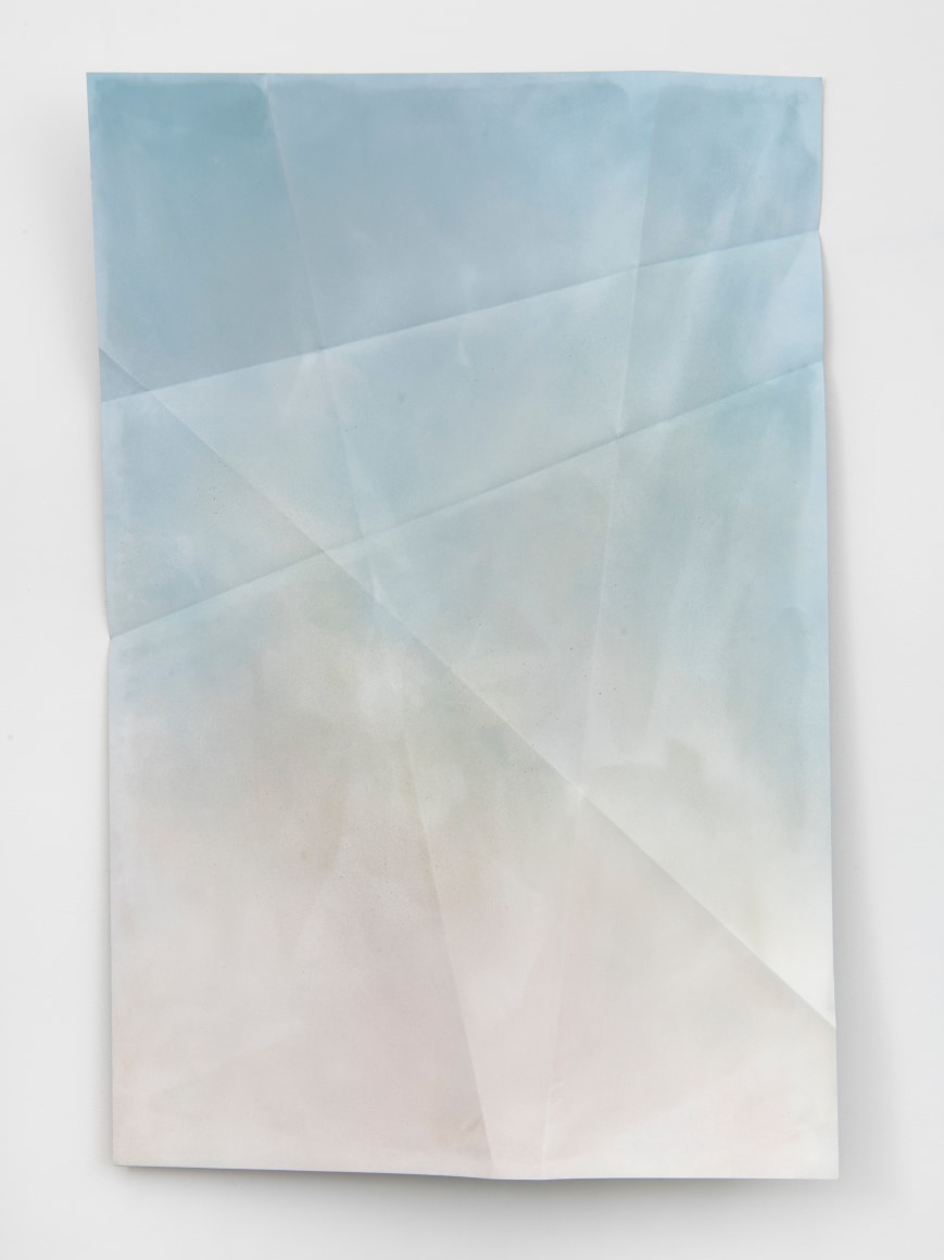 Alloys of Moonlight #10, 2023, paint on hand folded aluminum 
