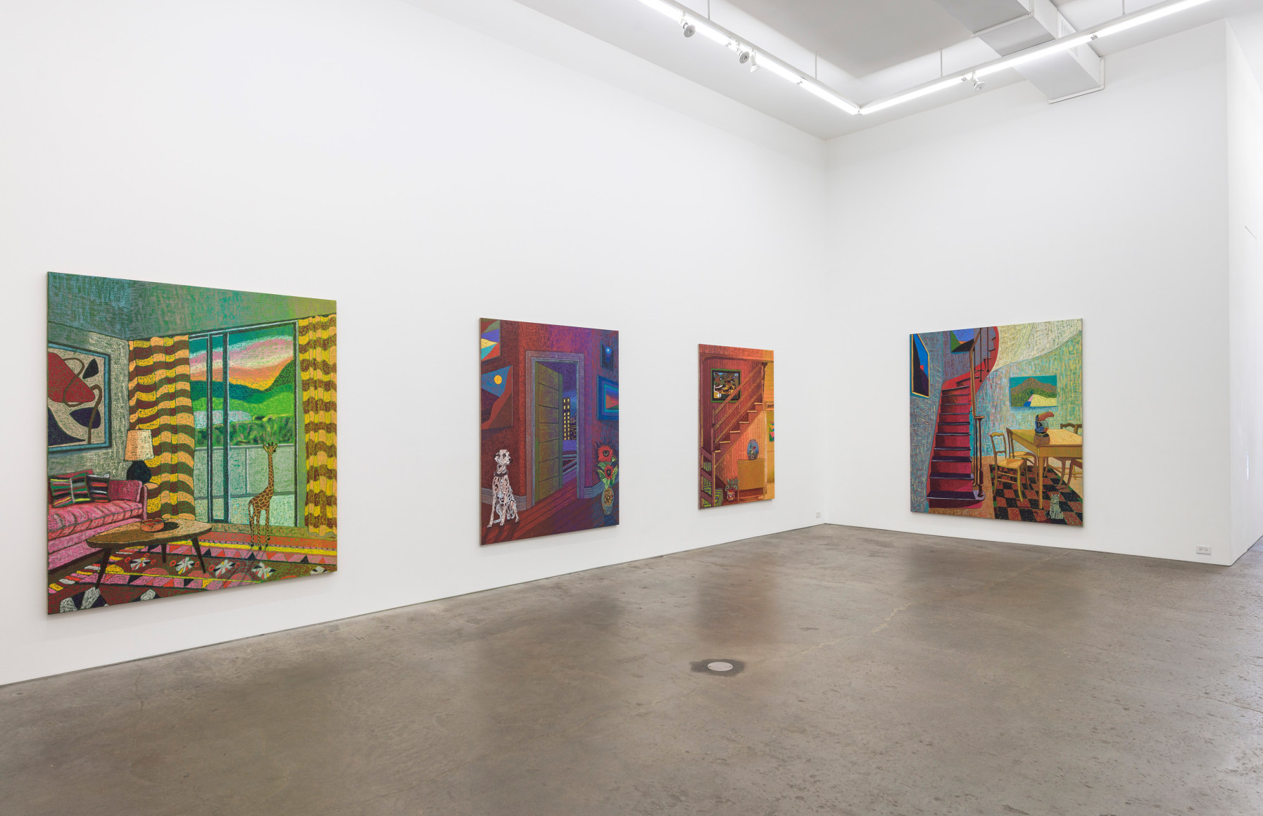 Installation view of Moon Salon, October 14 - November 13, 2021