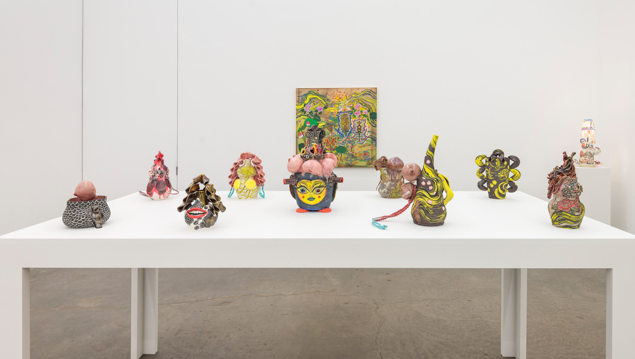 Installation view of Stranger Yellow, January 6 - February 5, 2022