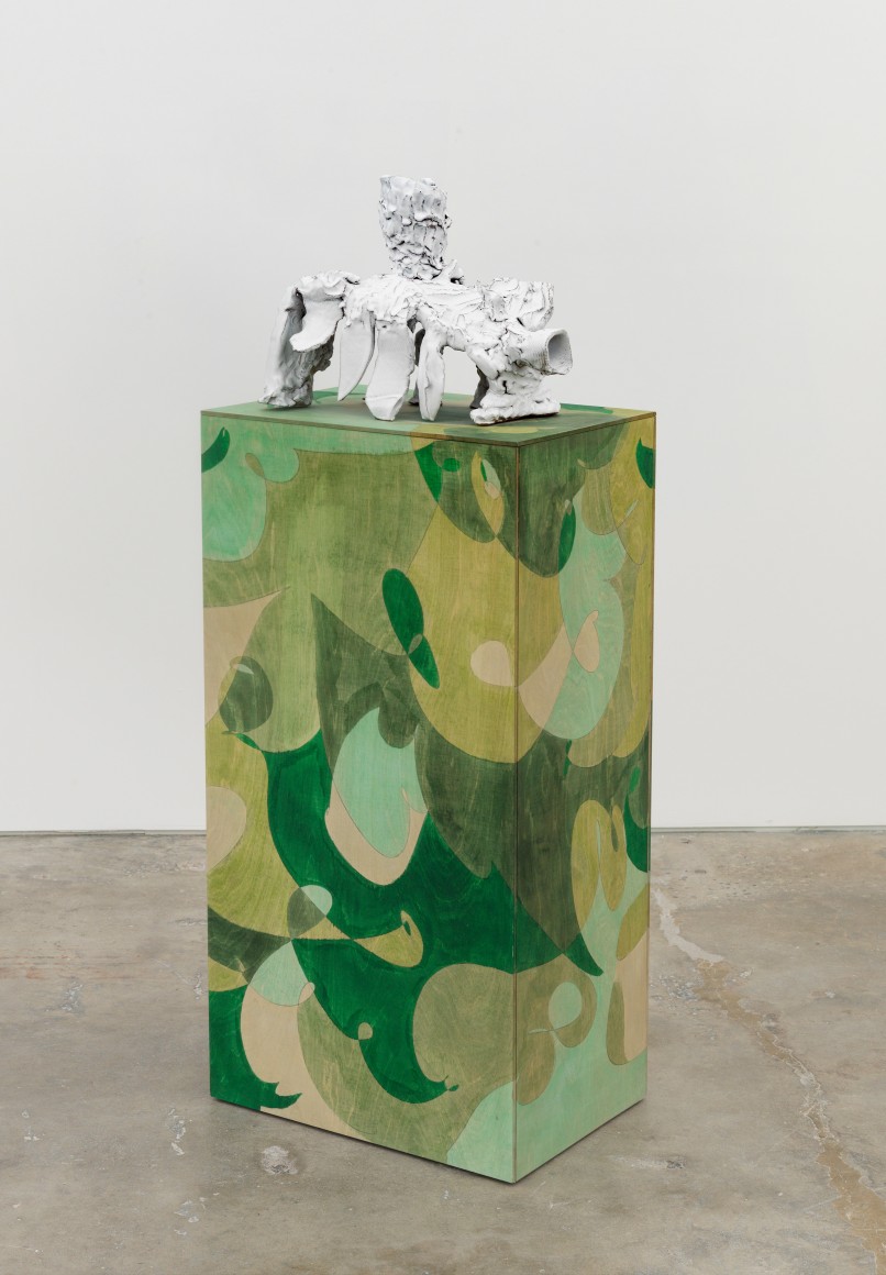 He Prayeth Well, Who Loveth Well both Man and Bird and Beast, 2016, fired and glazed ceramic, plywood, wood stain, lacquer