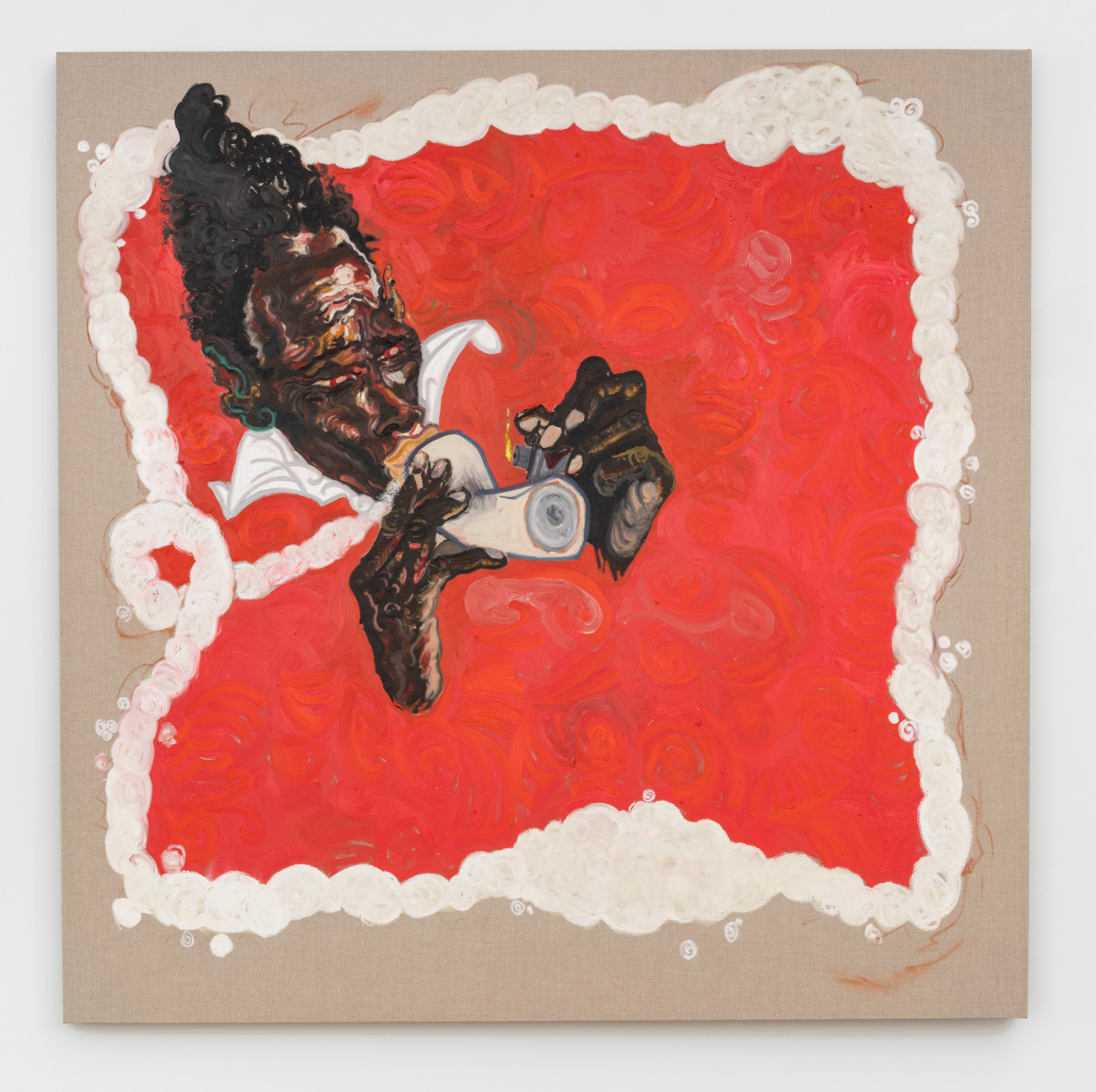 Untitled, 2025 oil, oil pastel, and acrylic on linen