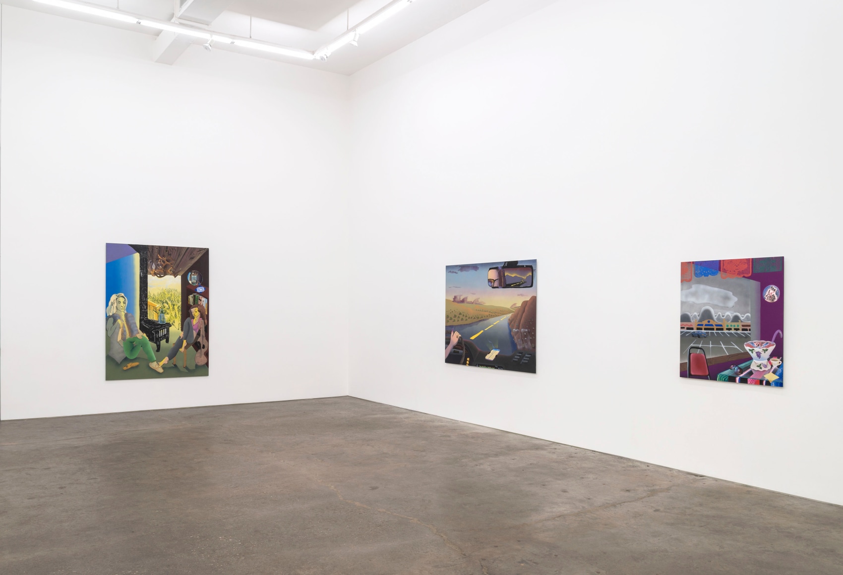 Melissa Brown, Between States, installation view at Derek Eller Gallery, New York 