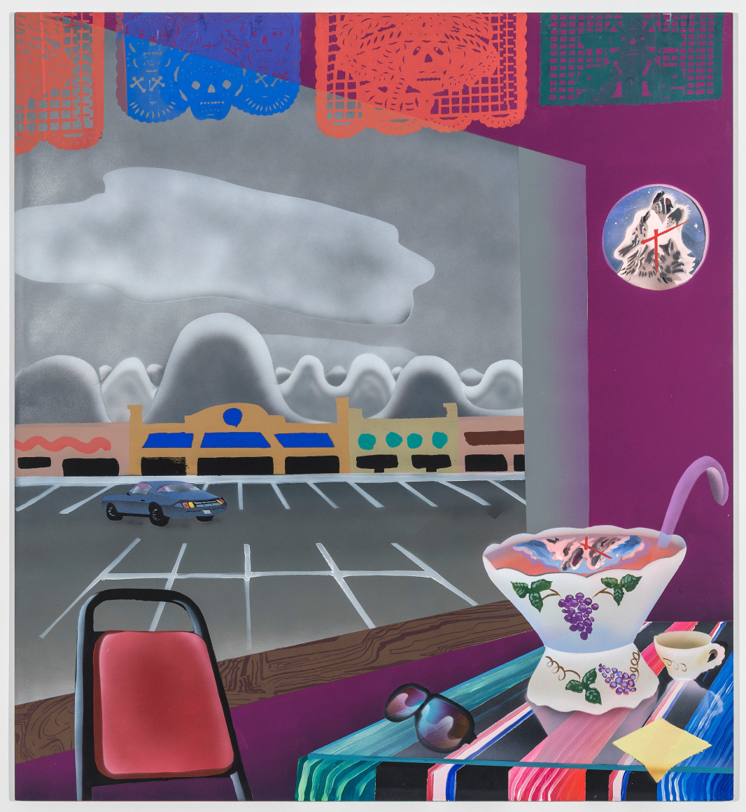El Pueblito , 2017, oil, acrylic, Flashe on aluminum panel