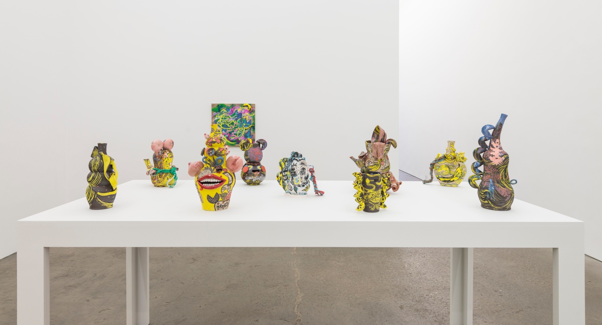 Installation view of Stranger Yellow, January 6 - February 5, 2022