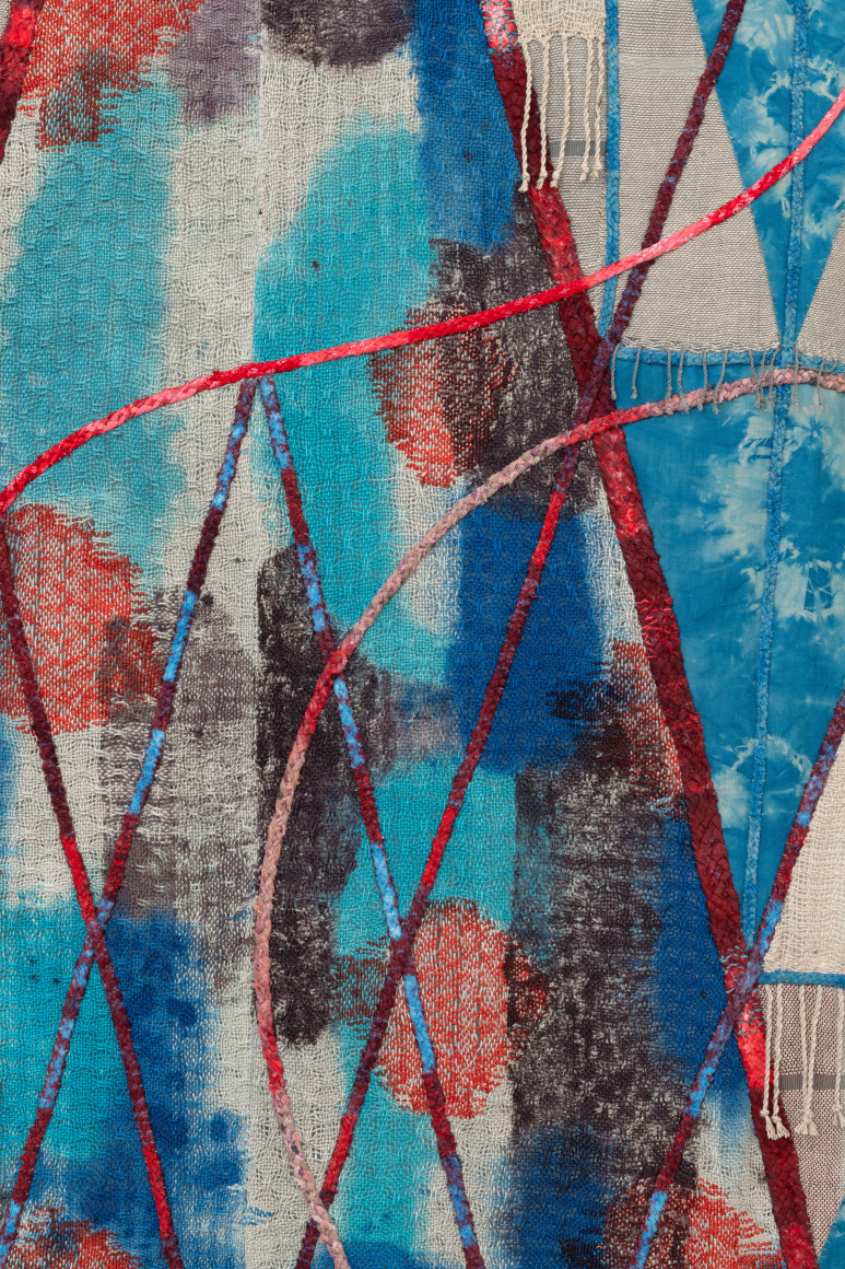 Detail view of Blue Womb, 2023