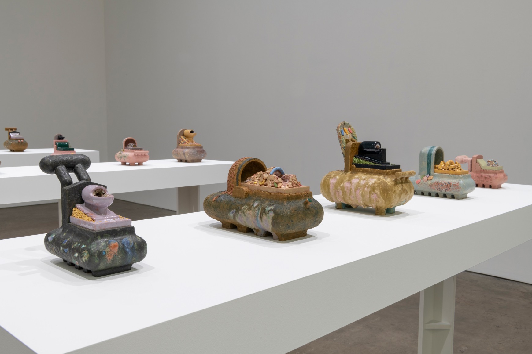 Installation view of Zachary Leener, Clock, go inside a stone, March 23 - April 22, 2023