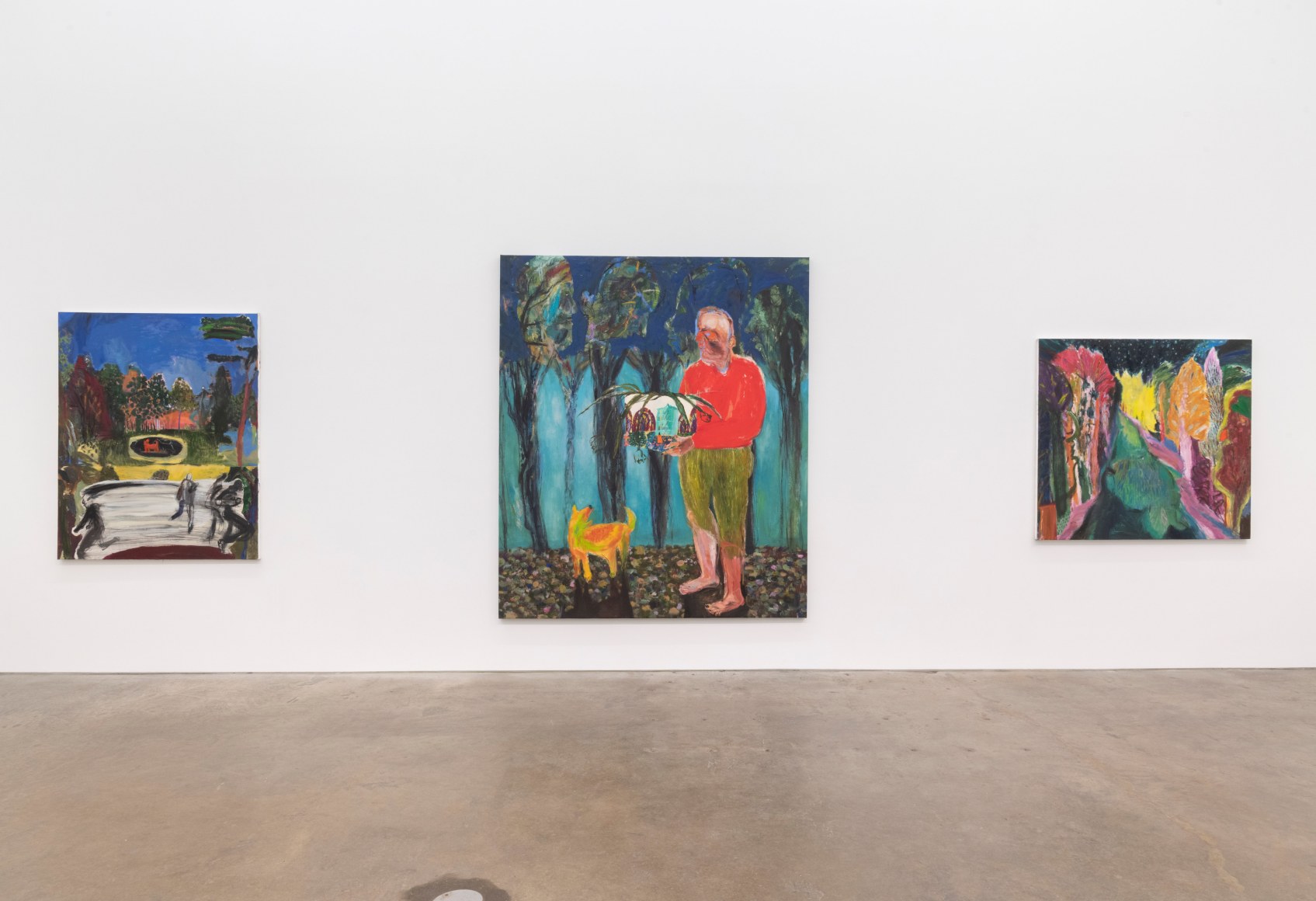 Installation view of Trees In Me, February 10 - March 12, 2022