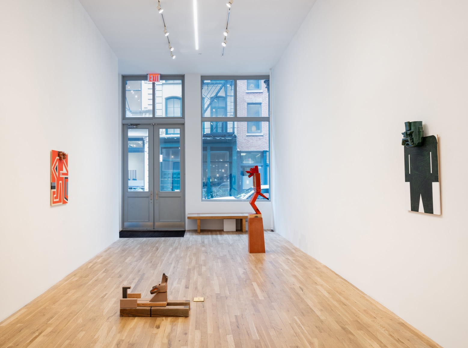 Installation view of Steve Keister, Split Level, July 16 - August 22, 2025
