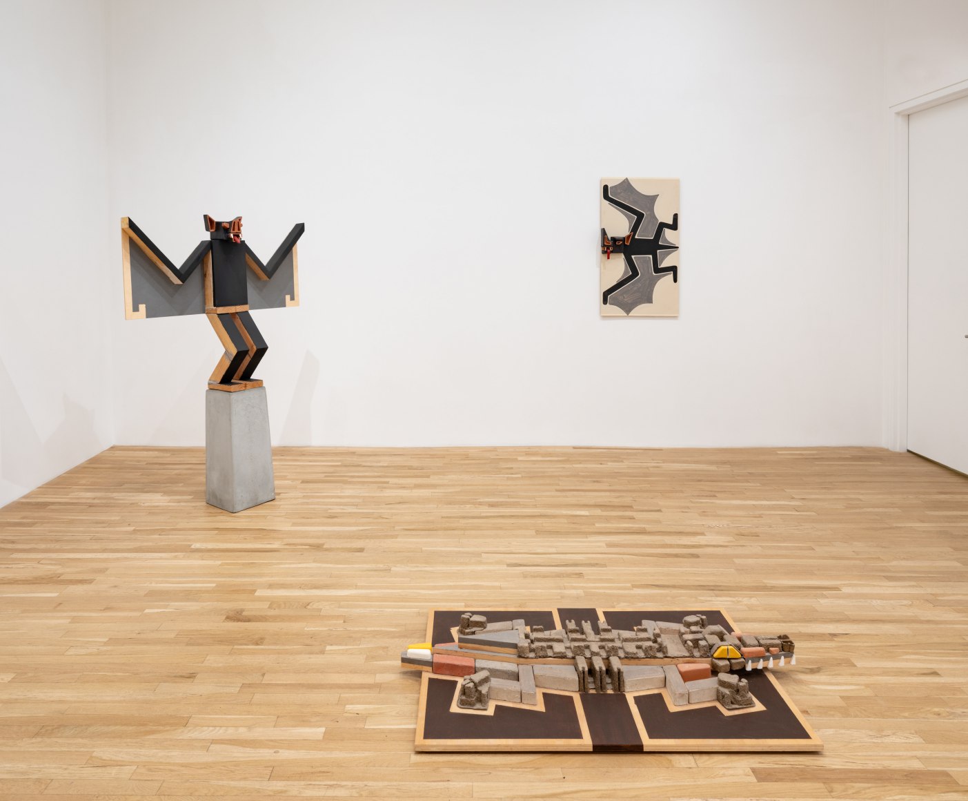 Installation view of Steve Keister, Split Level, July 16 - August 22, 2025