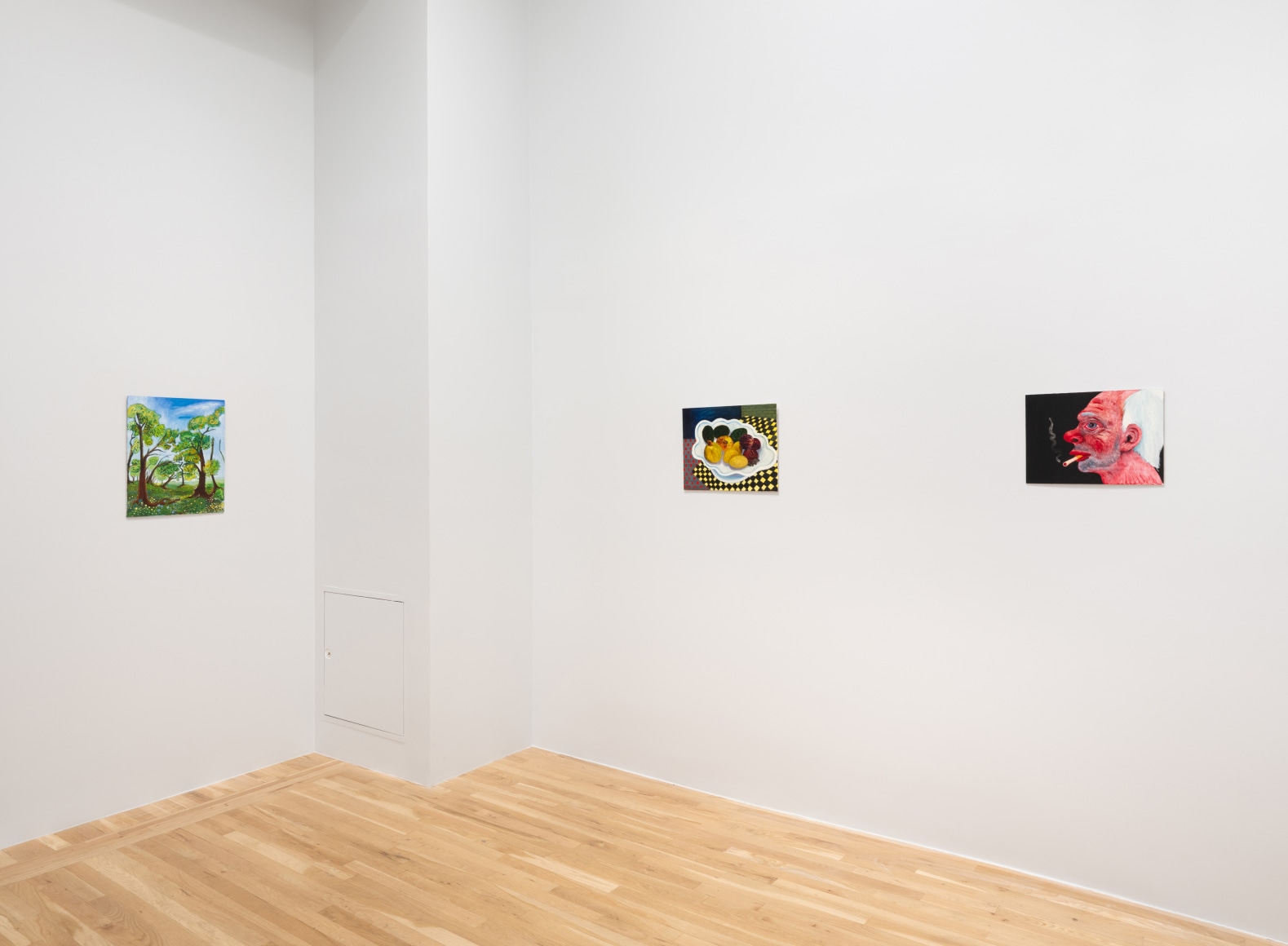 Installation view of André Ethier, North Room: Canned Heat, July 16 - August 22, 2025