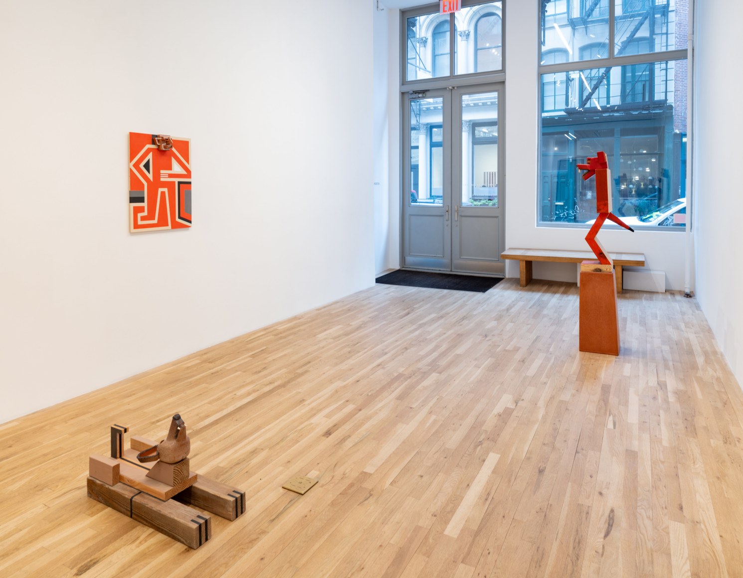 Installation view of Steve Keister, Split Level, July 16 - August 22, 2025