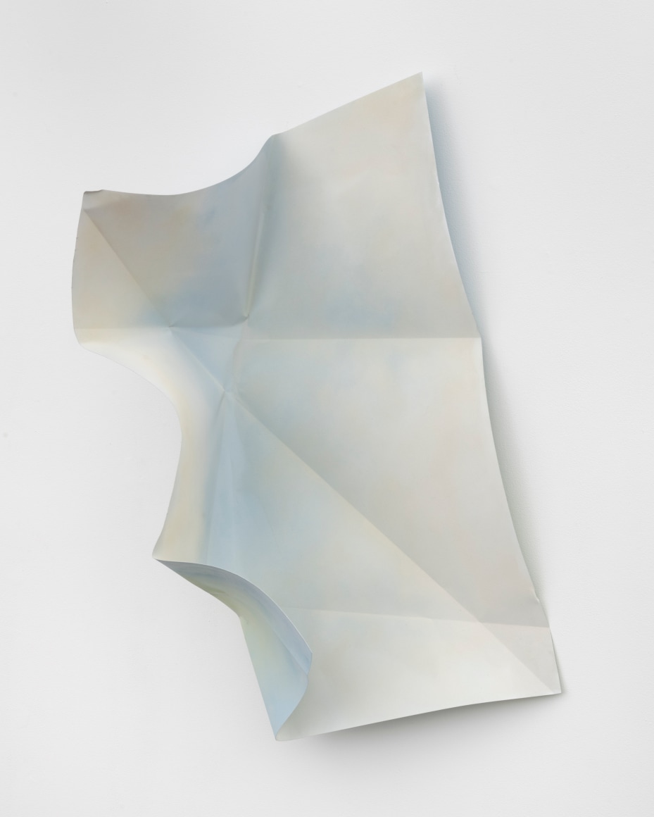Alloys of Moonlight #6, 2023, paint on hand folded aluminum