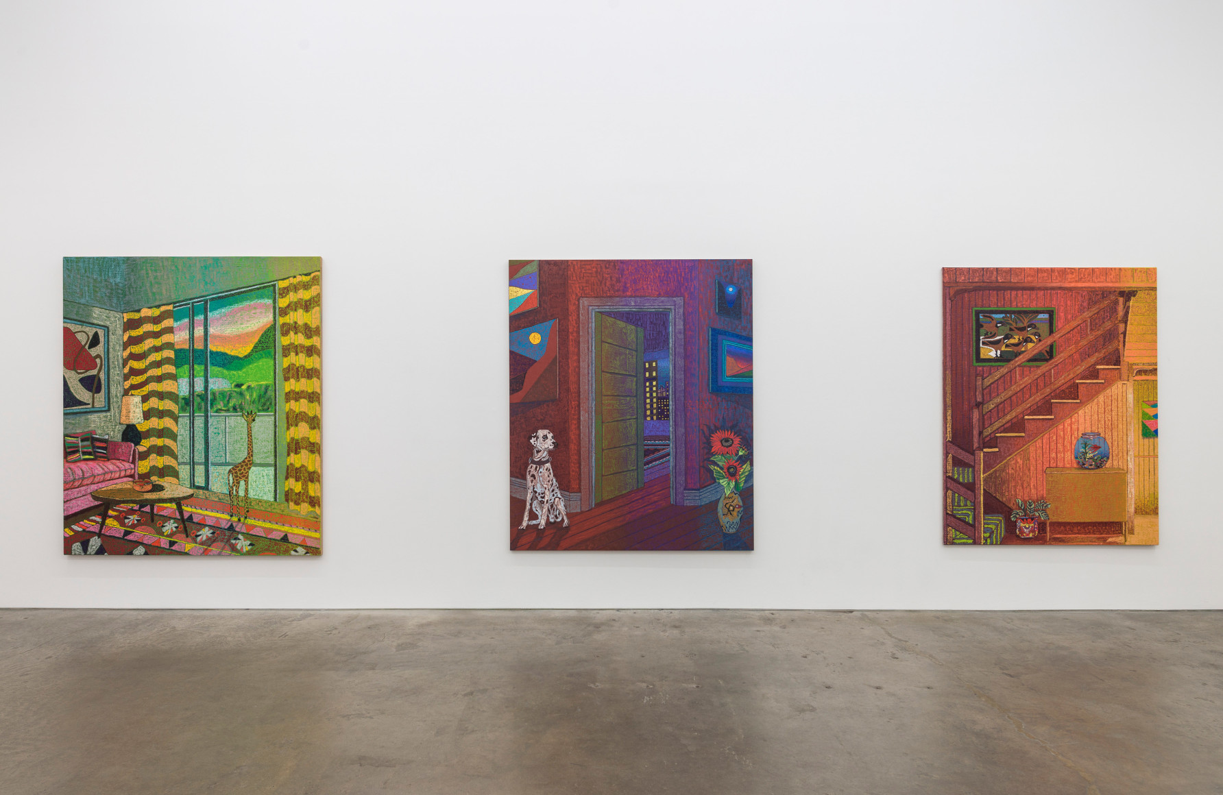 Installation view of Moon Salon, October 14 - November 13, 2021