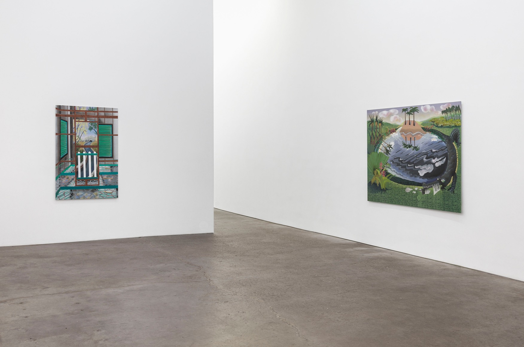 Melissa Brown, Between States, installation view at Derek Eller Gallery, New York 
