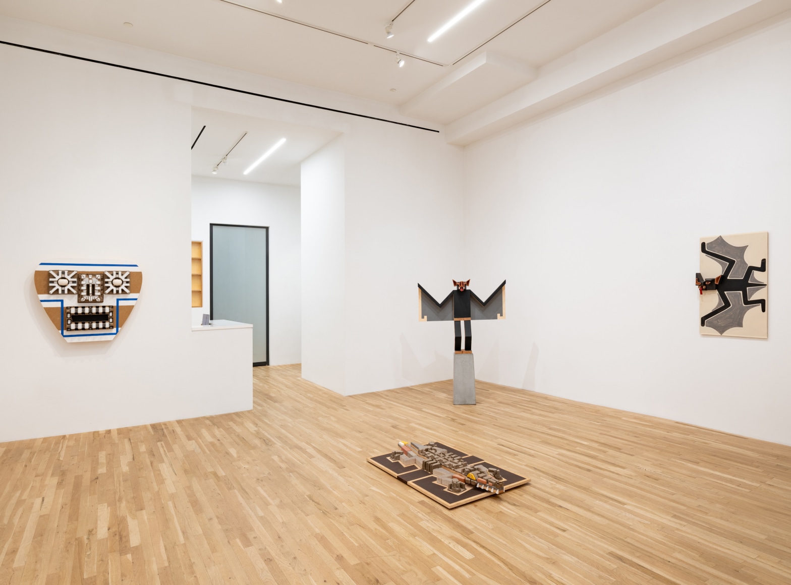Installation view of Steve Keister, Split Level, July 16 - August 22, 2025
