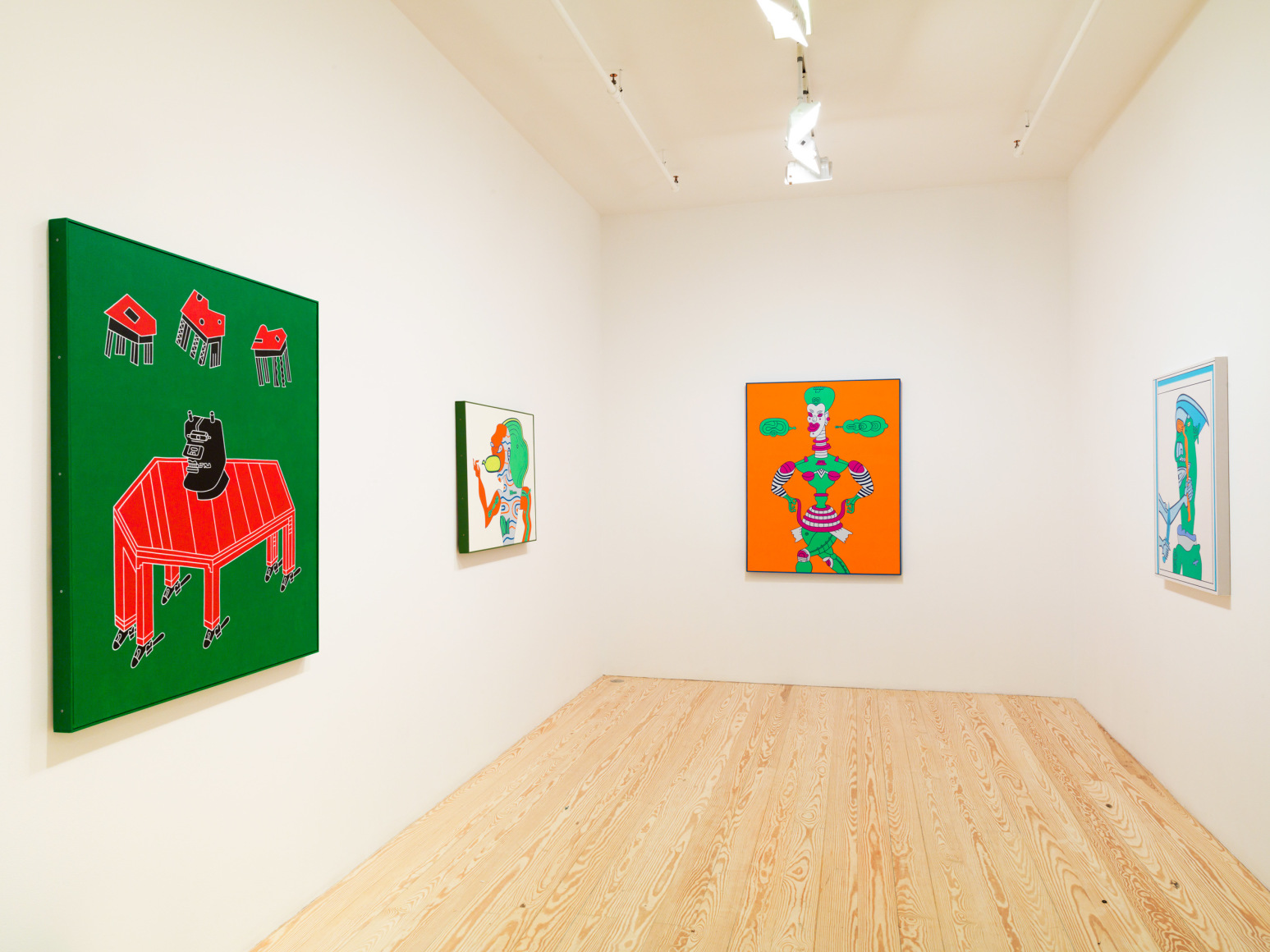 Karl Wirsum, installation view at Derek Eller Gallery, New York 