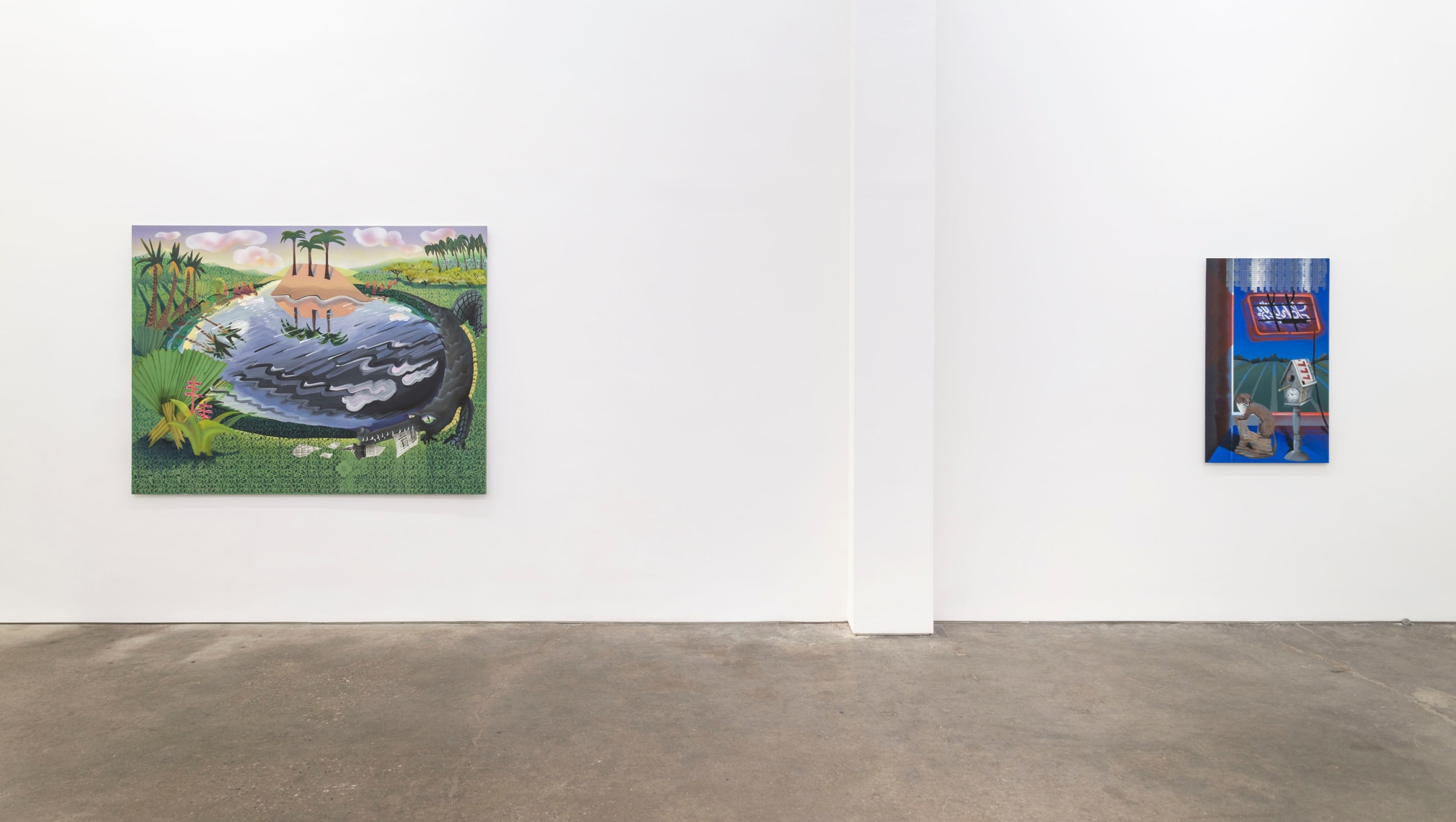 Melissa Brown, Between States, installation view at Derek Eller Gallery, New York 