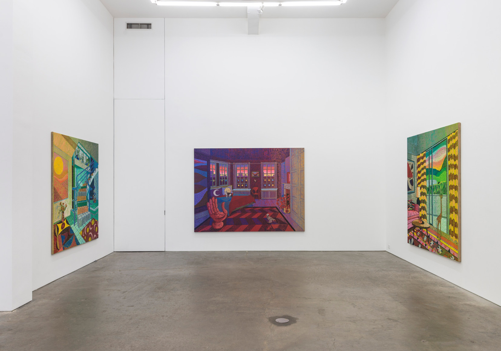 Installation view of Moon Salon, October 14 - November 13, 2021