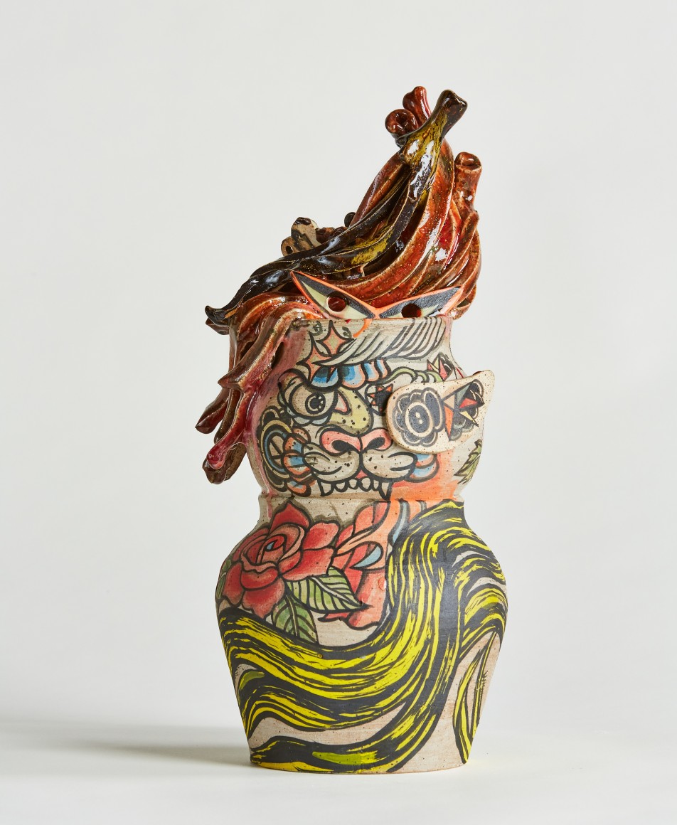 Jangmi, 2021 earthenware, underglaze, glaze
