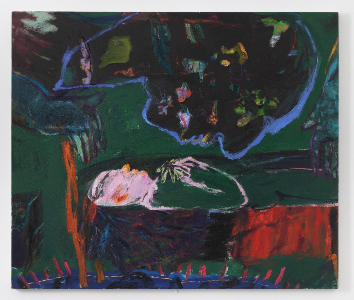 Dream of M'Finda Kalunga, 2021, oil on canvas 