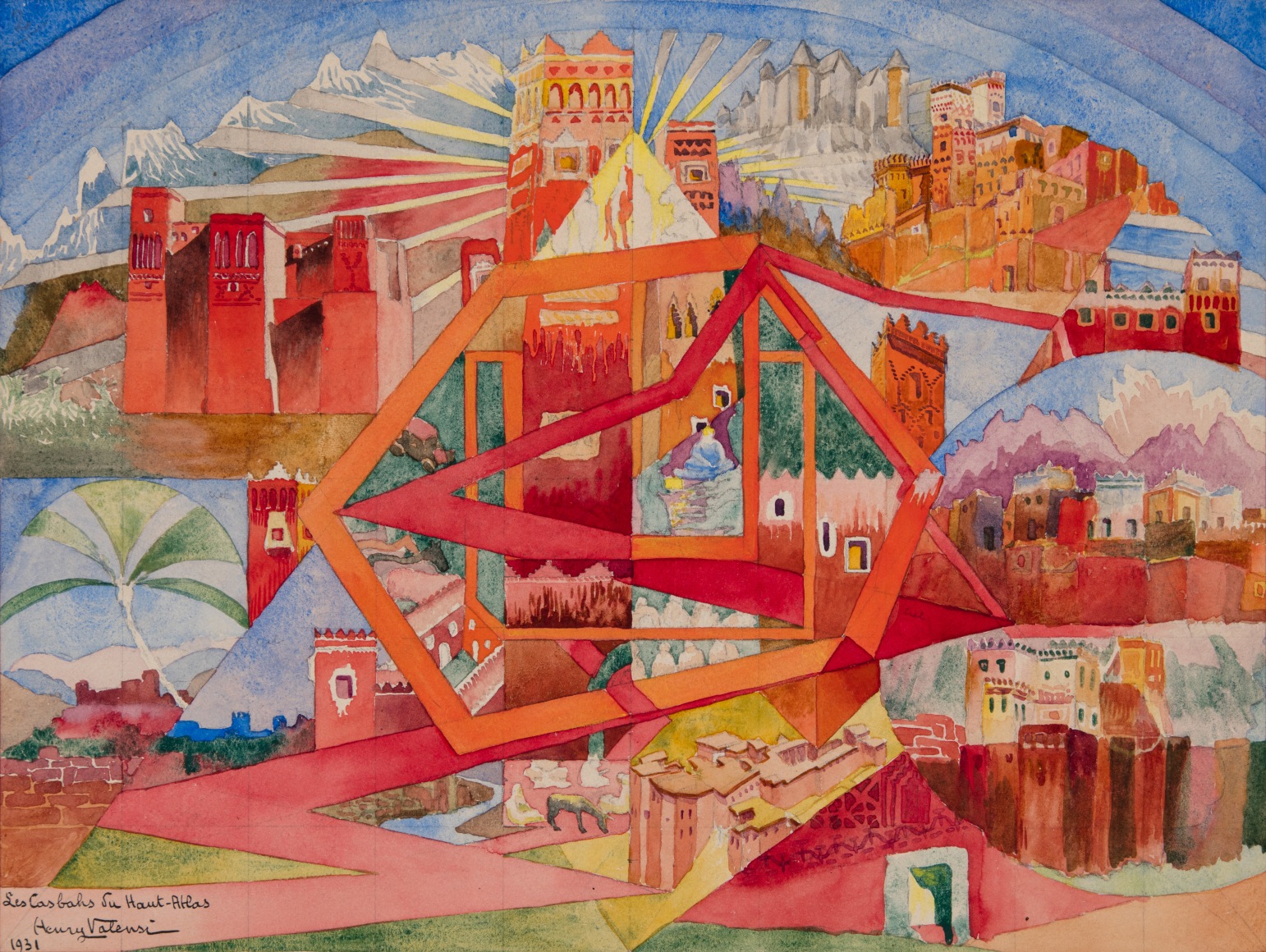 Les Casbahs du Haut Atlas (&eacute;tude n&deg;2), 1931
