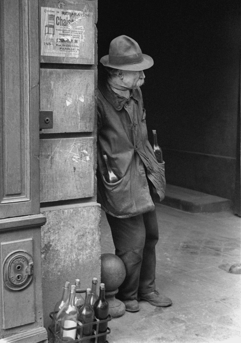 Man with Bottles, Paris, 1938