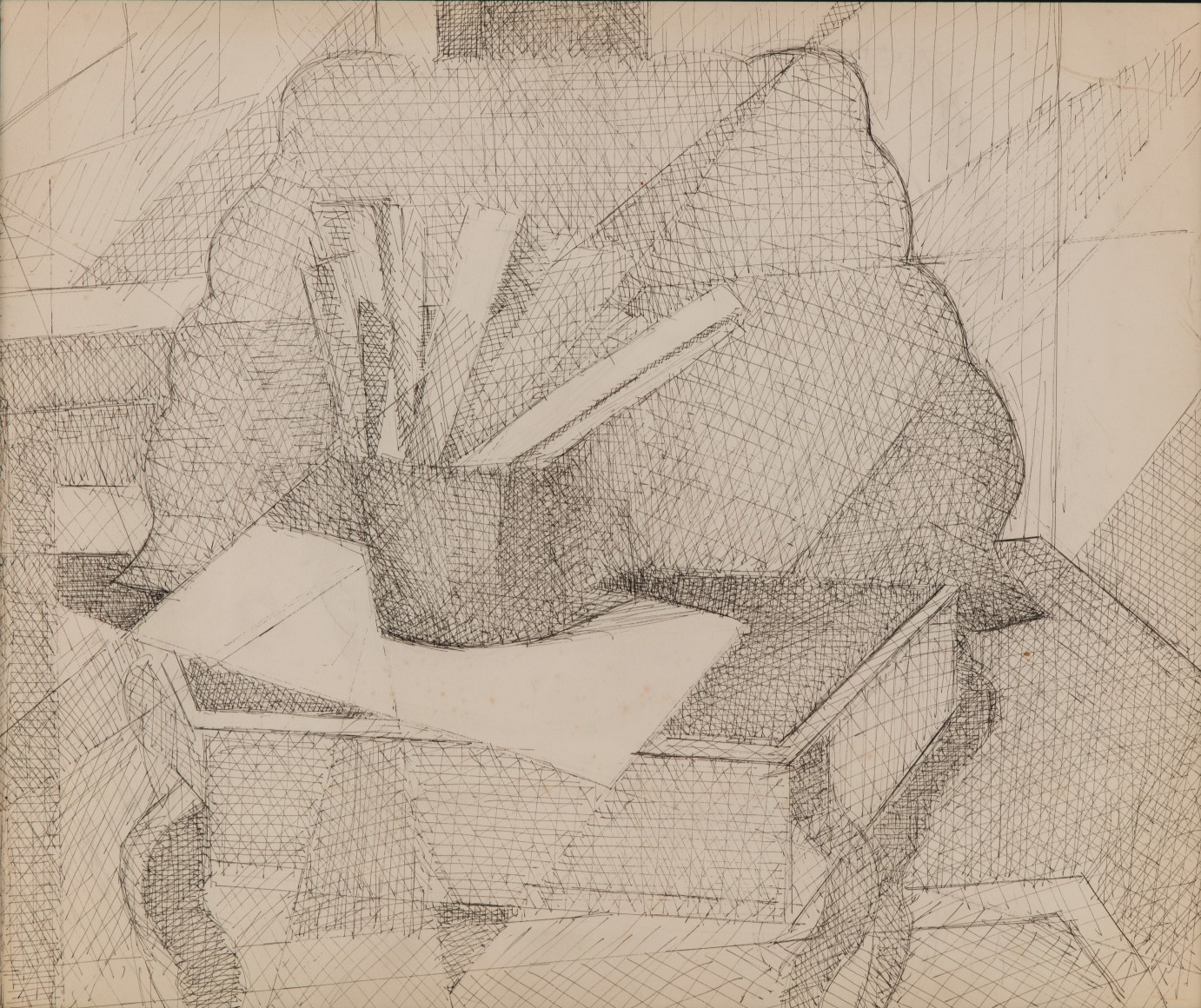 Nature morte &agrave; la table ouverte