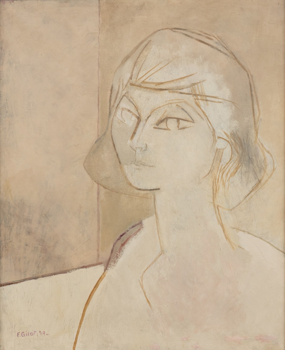 Portrait of Chantal, Etude en sepia, 1958-59