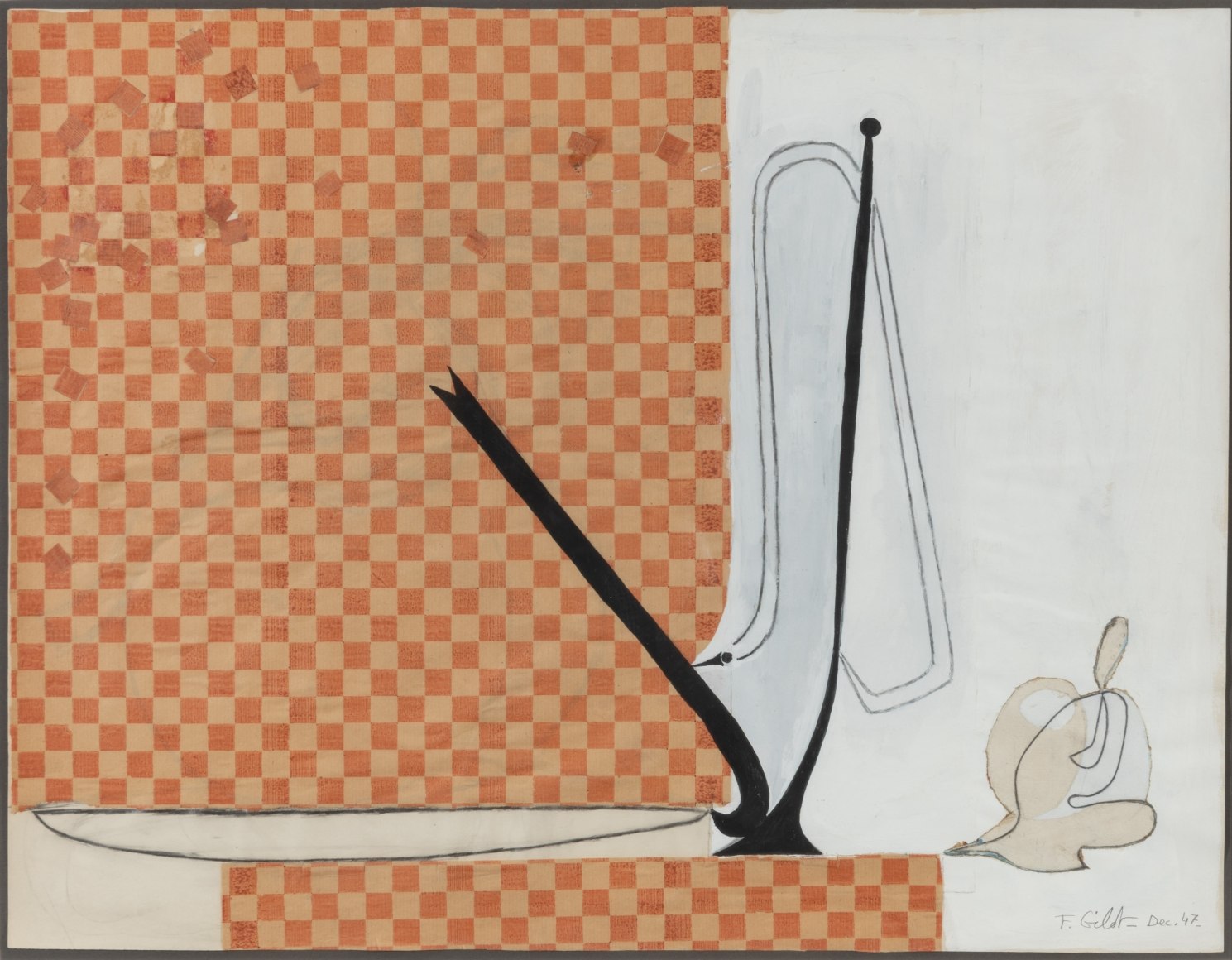 White and Red Still Life, 1947