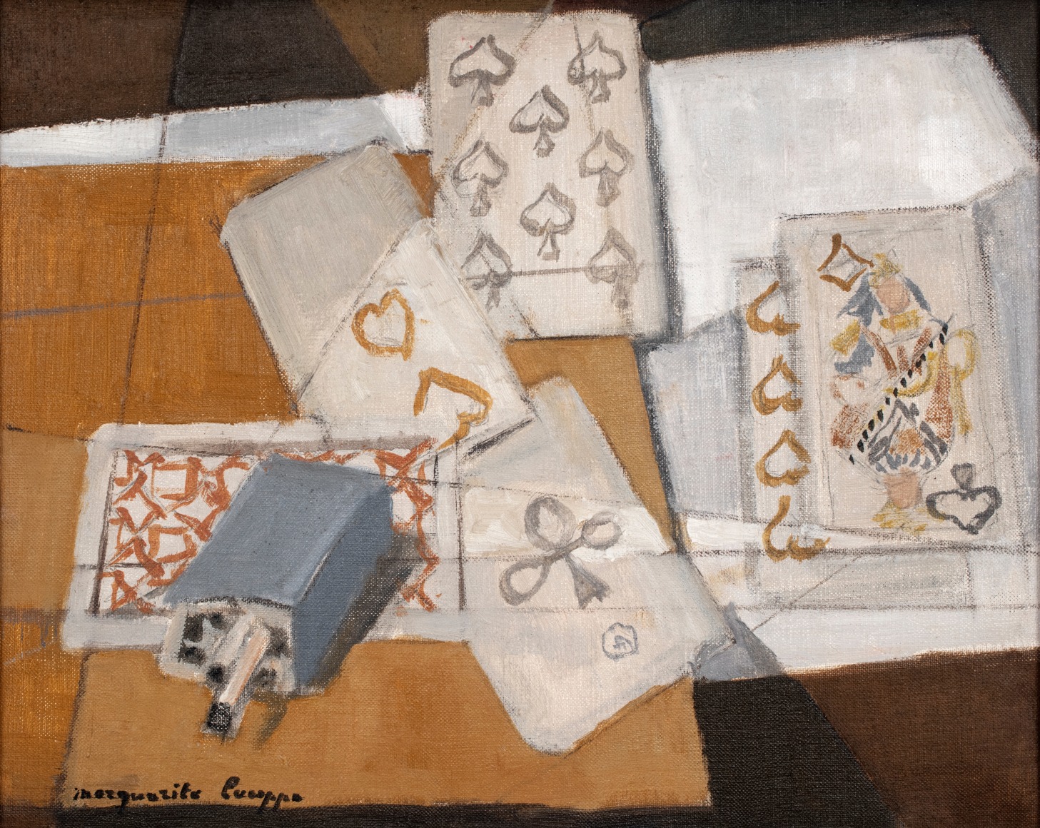 Jeux de carte et cigarettes