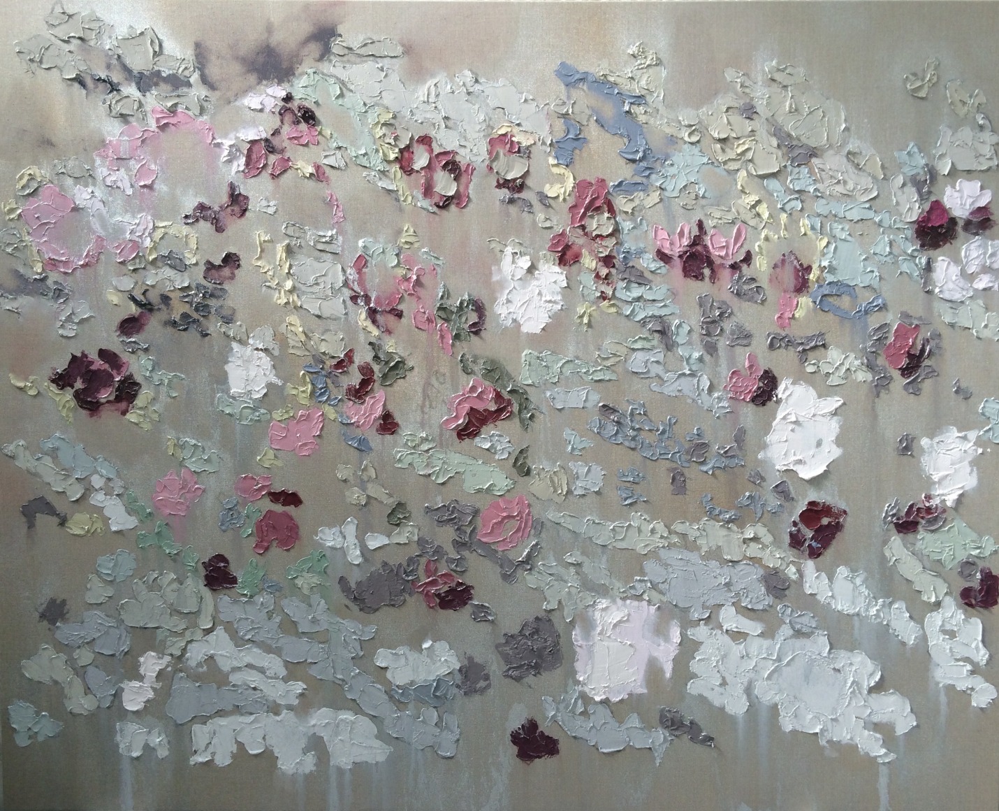 Fizzle, 2015, oil and wax on linen