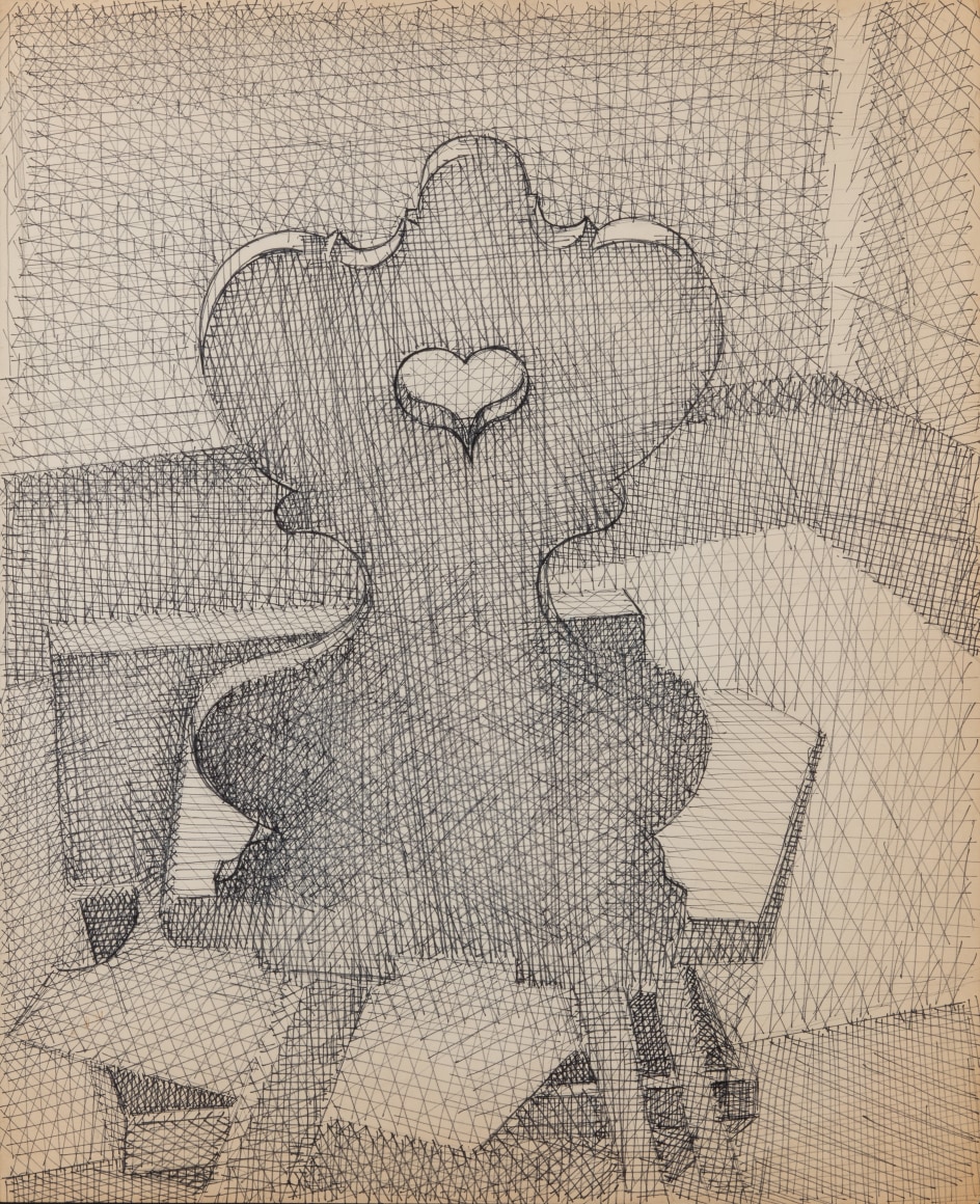 Chaise alsacienne Pen on paper