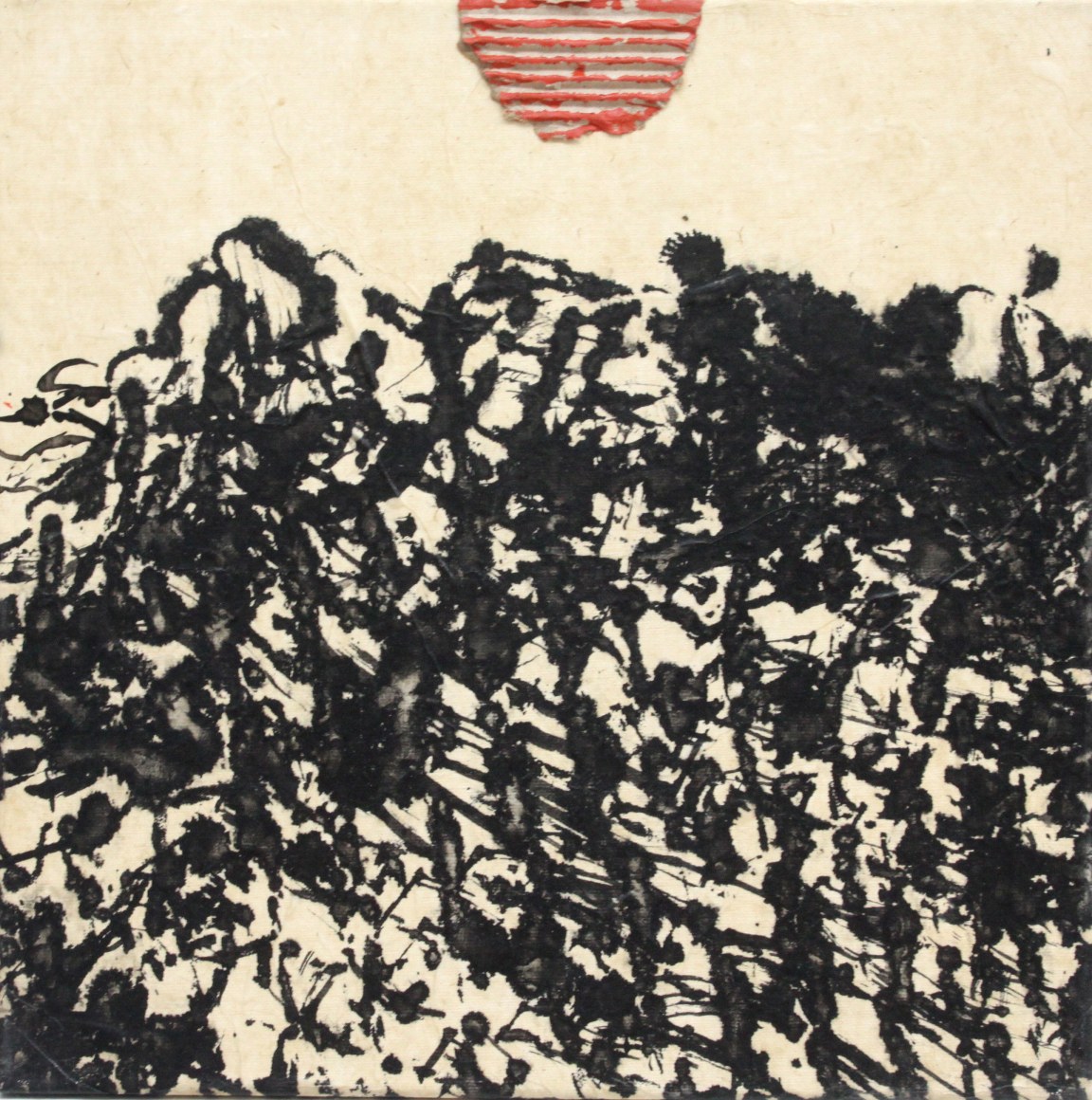 Mountain, 2014 D&oacute; paper, cardboard, and acrylic on canvas