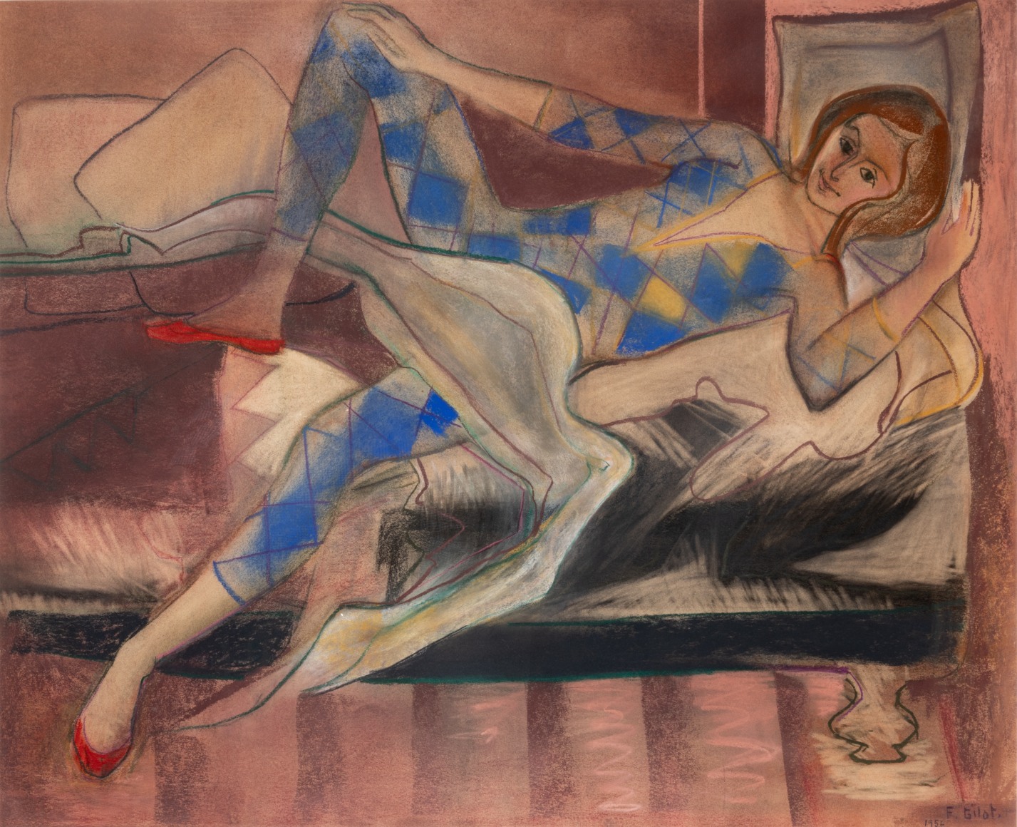 Harlequin at Rest, 1956