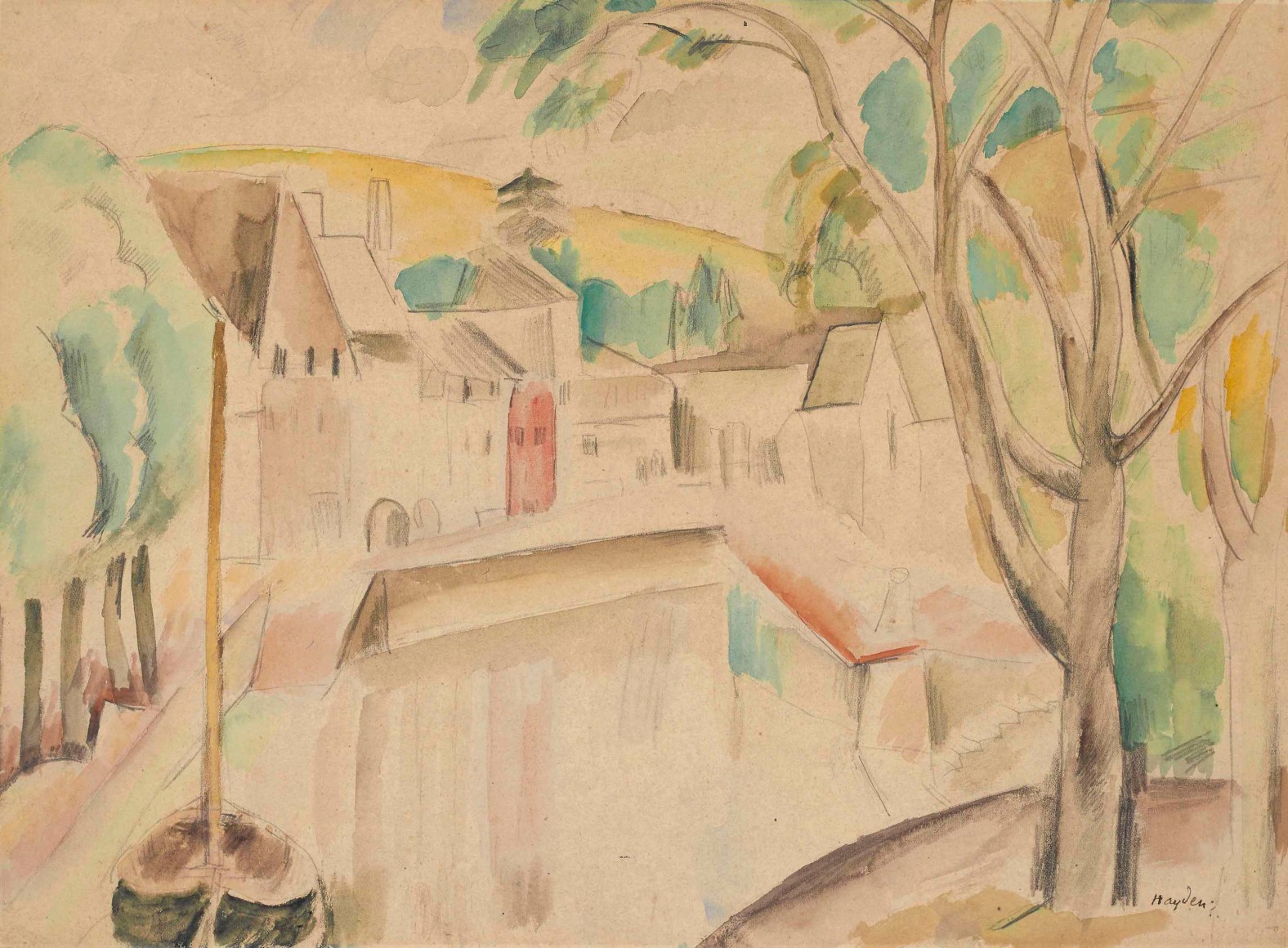 Henri Hayden Vue sur le canal, c. 1913