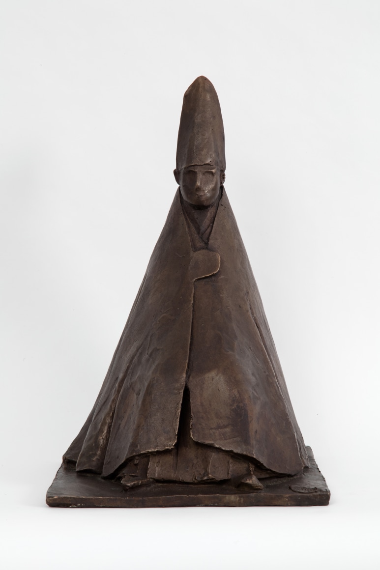 Giacomo Manz&ugrave; Cardinale le seduto, 1960