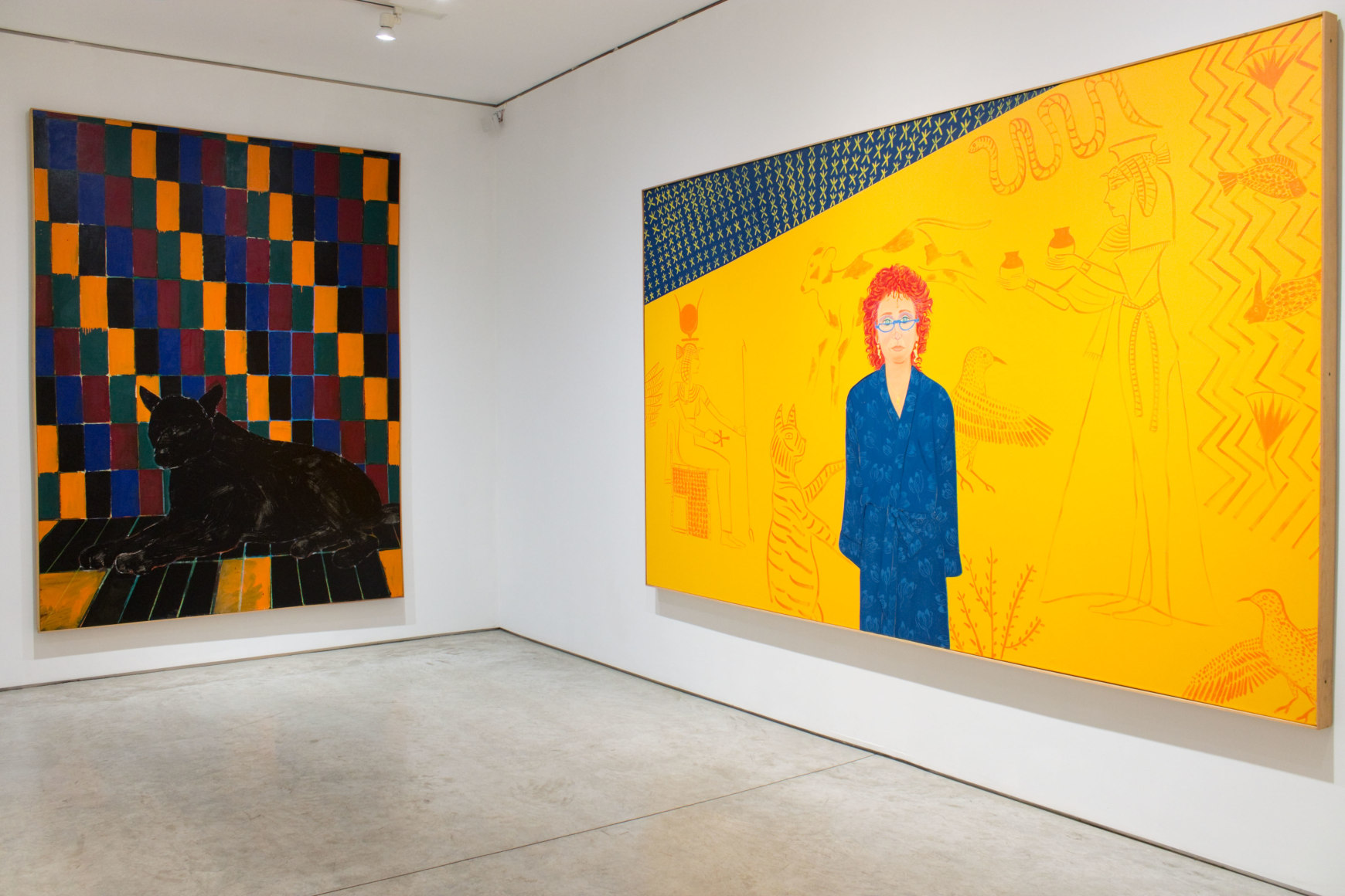 Installation view, Joan Brown, George Adams Gallery, New York, 2017