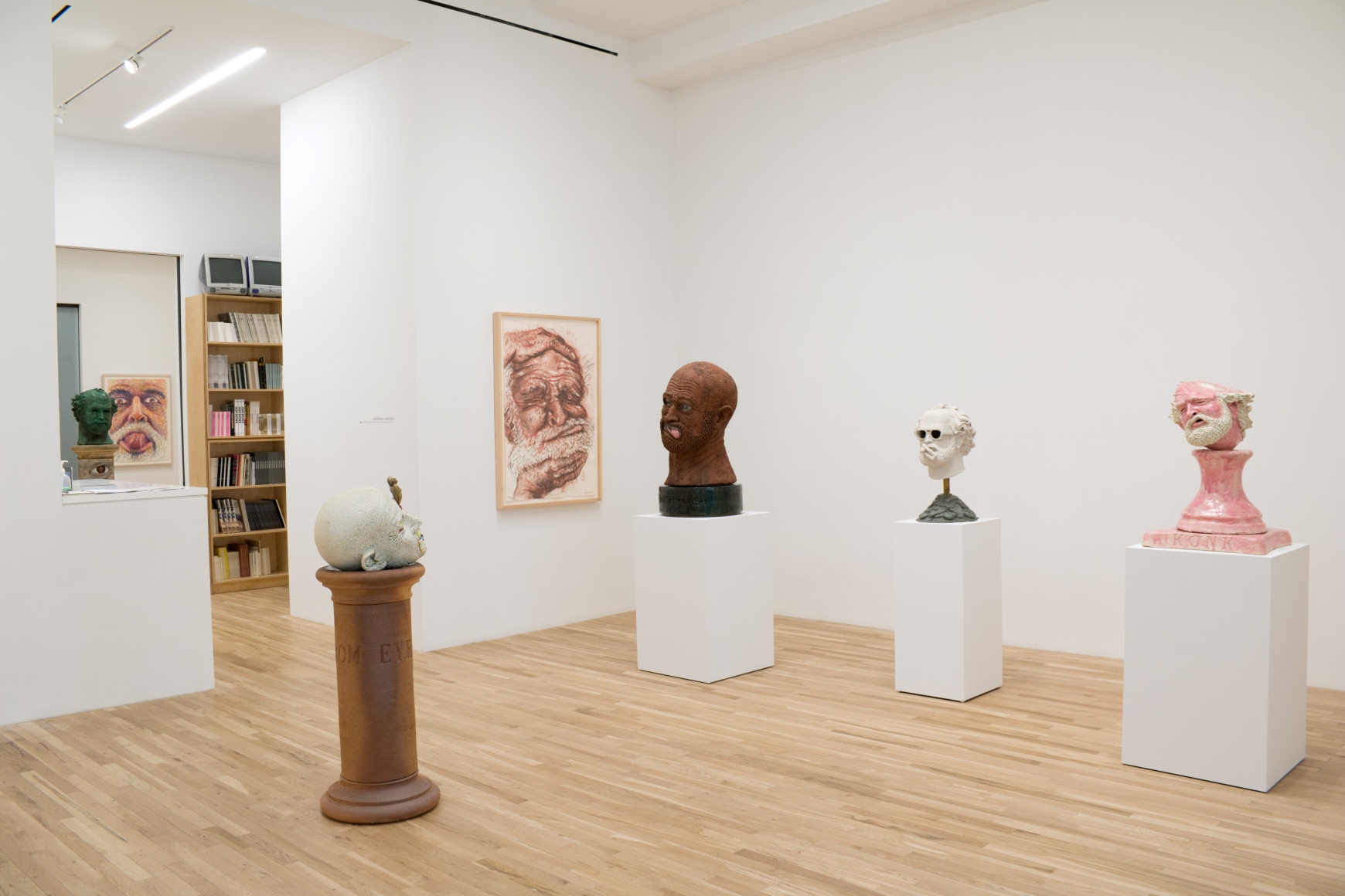 Installation view, Robert Arneson, 'Astonishing Possibilities for Self Expression,' George Adams Gallery, New York, NY, 2023.