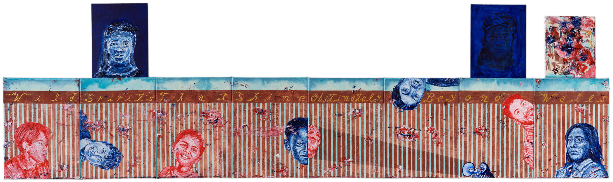 Enrique Chagoya, 'Wild Spirits that Shine Obstinately Beyond Walls,' 2023.