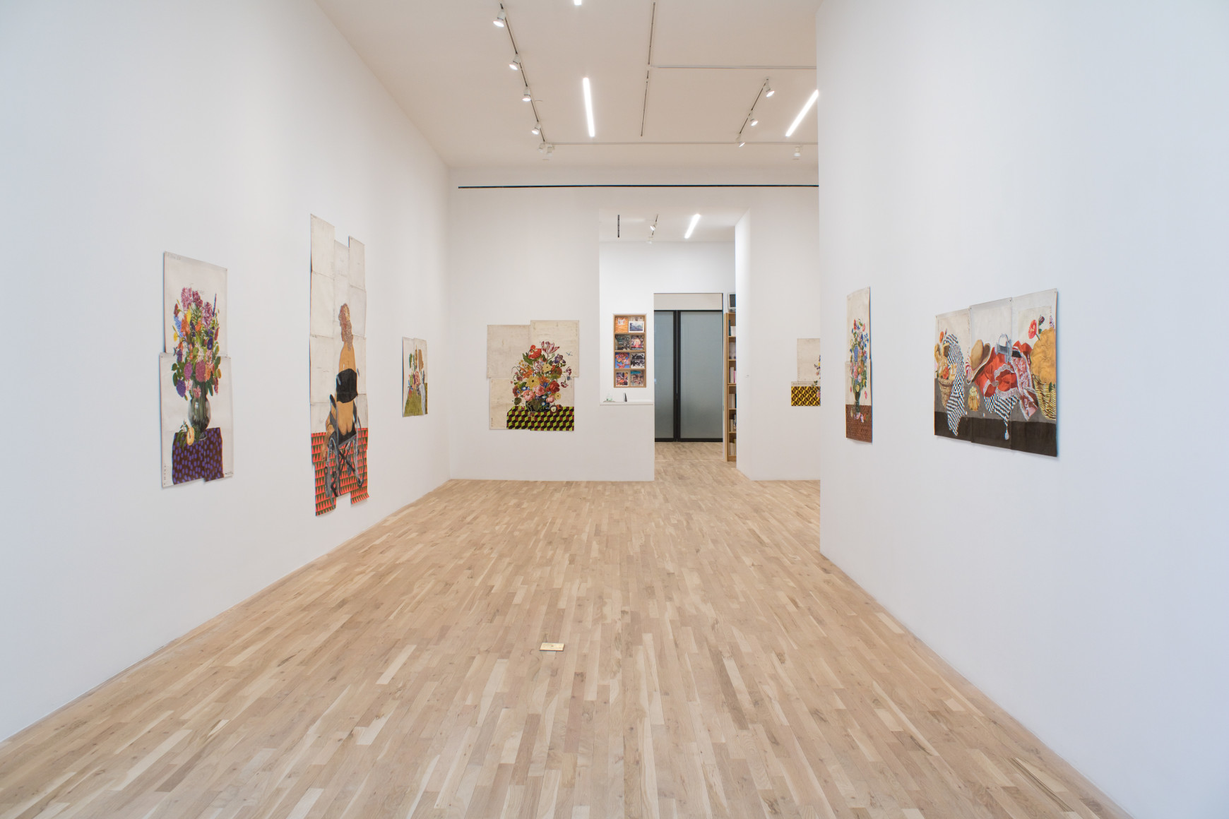 Installation view, Katherine Sherwood, Pandemic Madonnas and Other Views from the Garden, George Adams Gallery, New York, 2022.