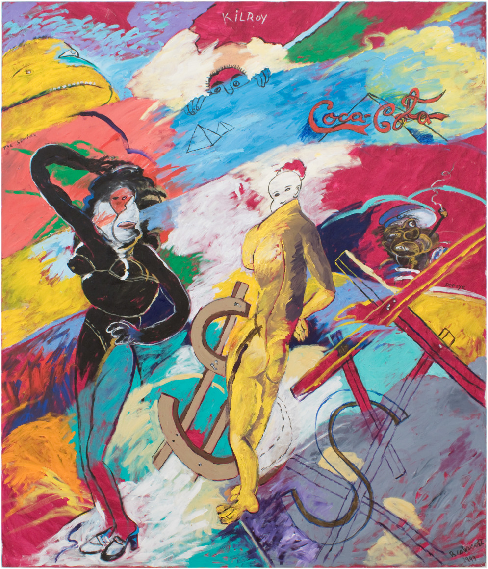 Robert Colescott  Signs and Monuments (Kilroy)  1999