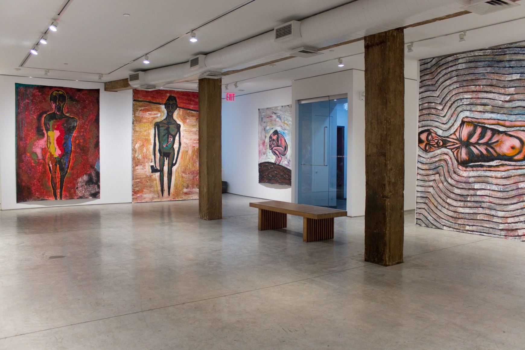 Installation view, Luis Cruz Azaceta: 1984-1989, George Adams Gallery, New York, 2018