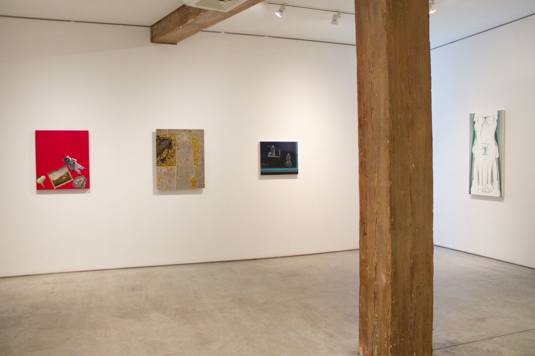 Installation view, Flat Earth Conspiracy, George Adams Gallery, New York, 2016.