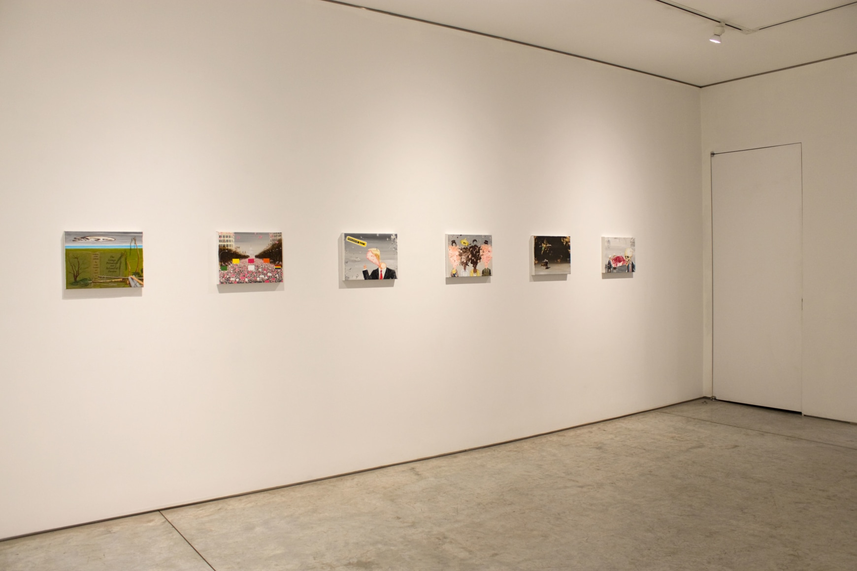 Installation view, Enrique Chagoya, Aliens Sans Frontières, George Adams Gallery, New York, 2018.