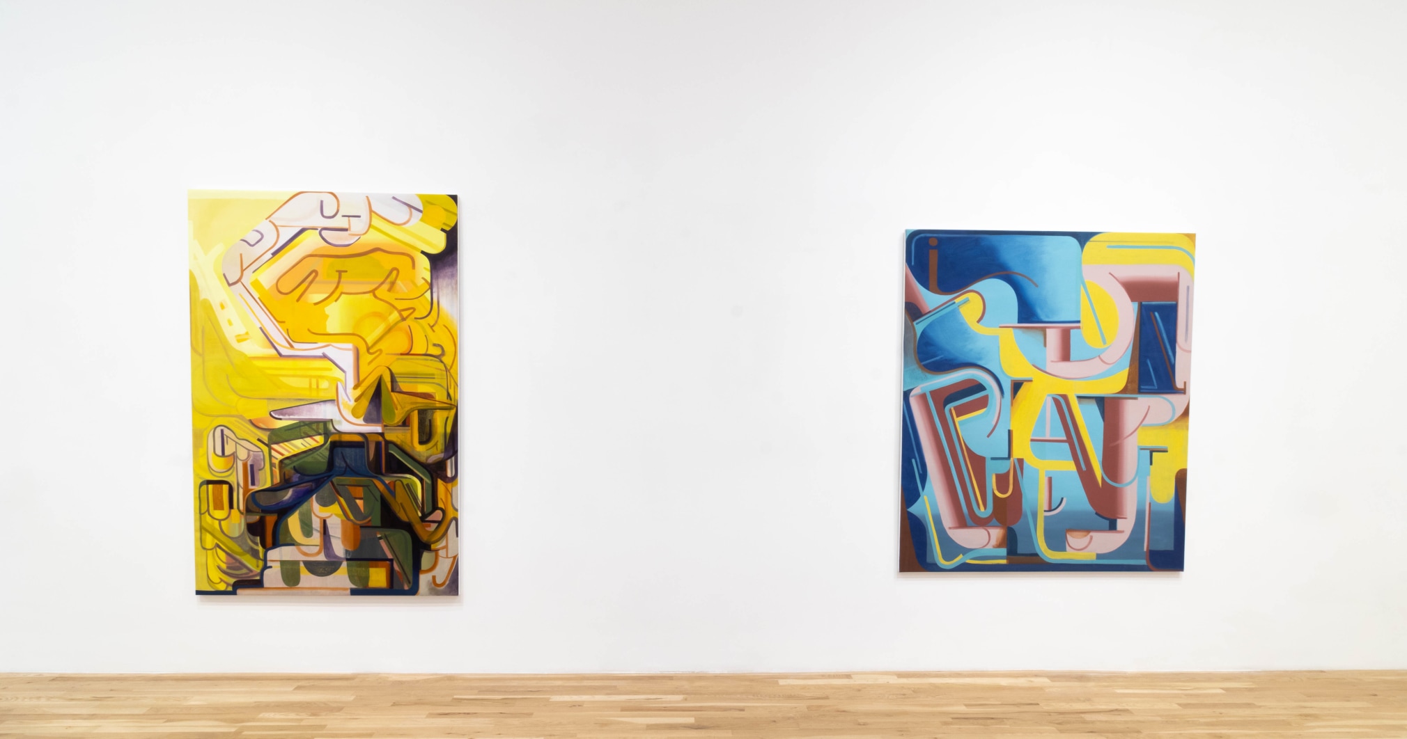 Installation view, Tom Burckhardt: 'Ulterior Motif', George Adams Gallery, New York, NY, 2024.