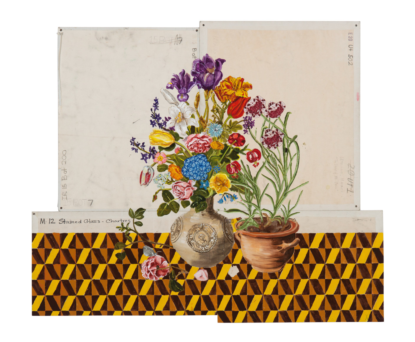 Katherine Sherwood  Purple Carnations (After C.P.)  2022