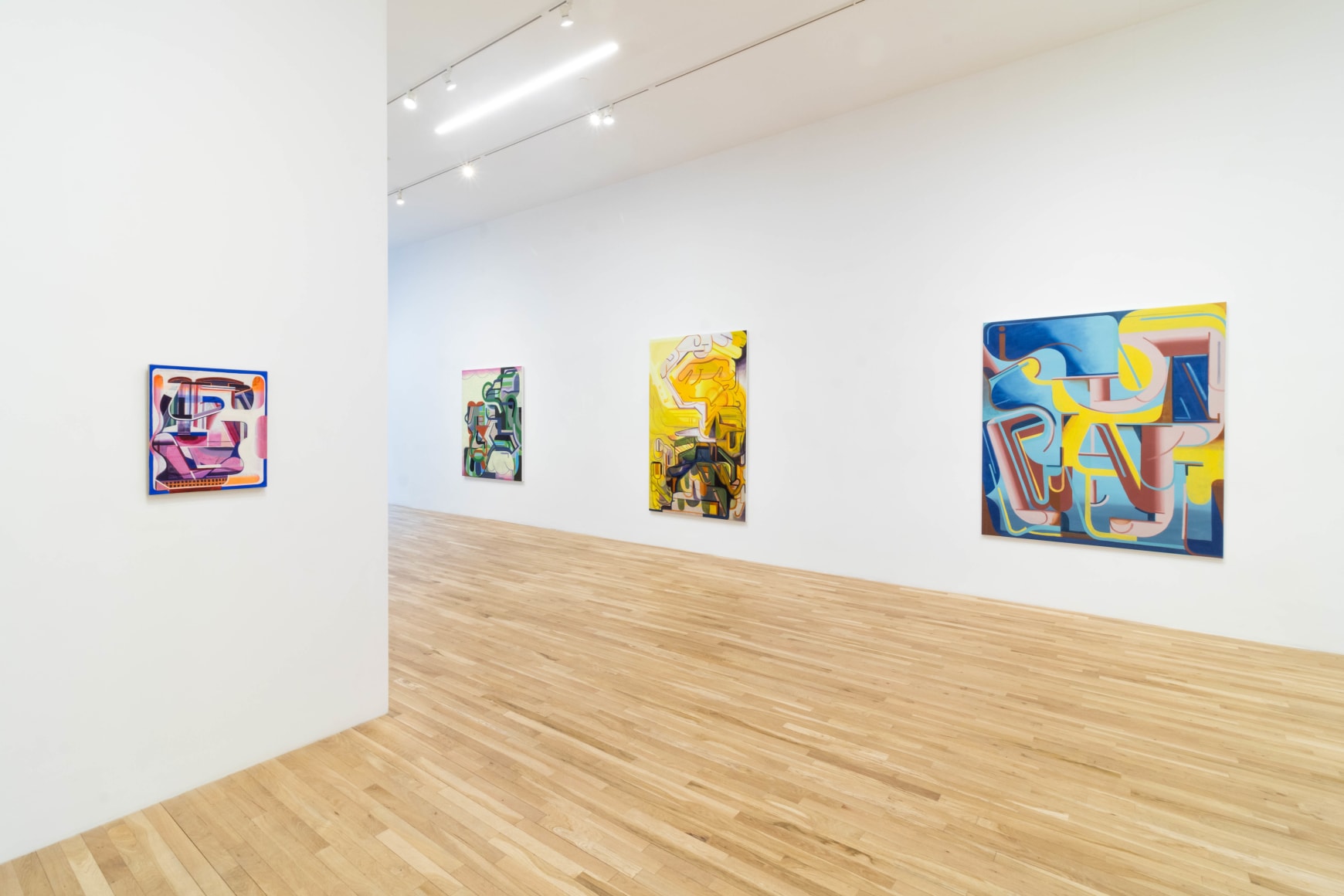 Installation view, Tom Burckhardt: 'Ulterior Motif', George Adams Gallery, New York, NY, 2024.