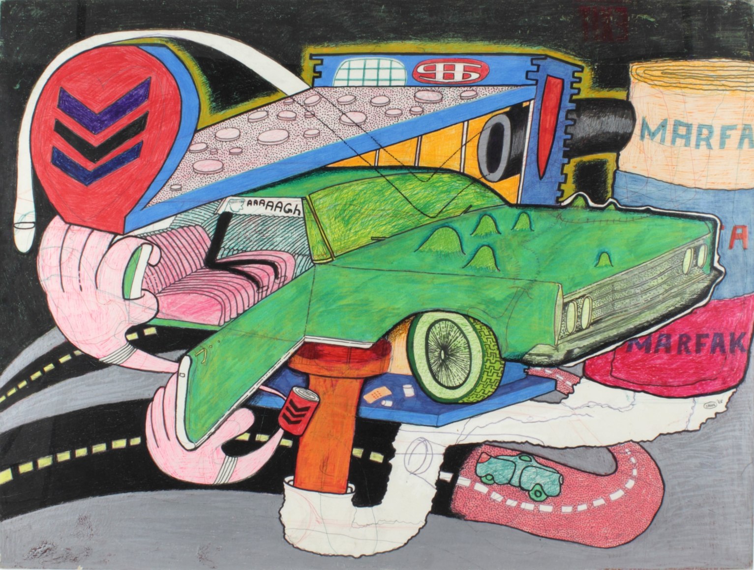 Peter Saul, Marfak, 1965